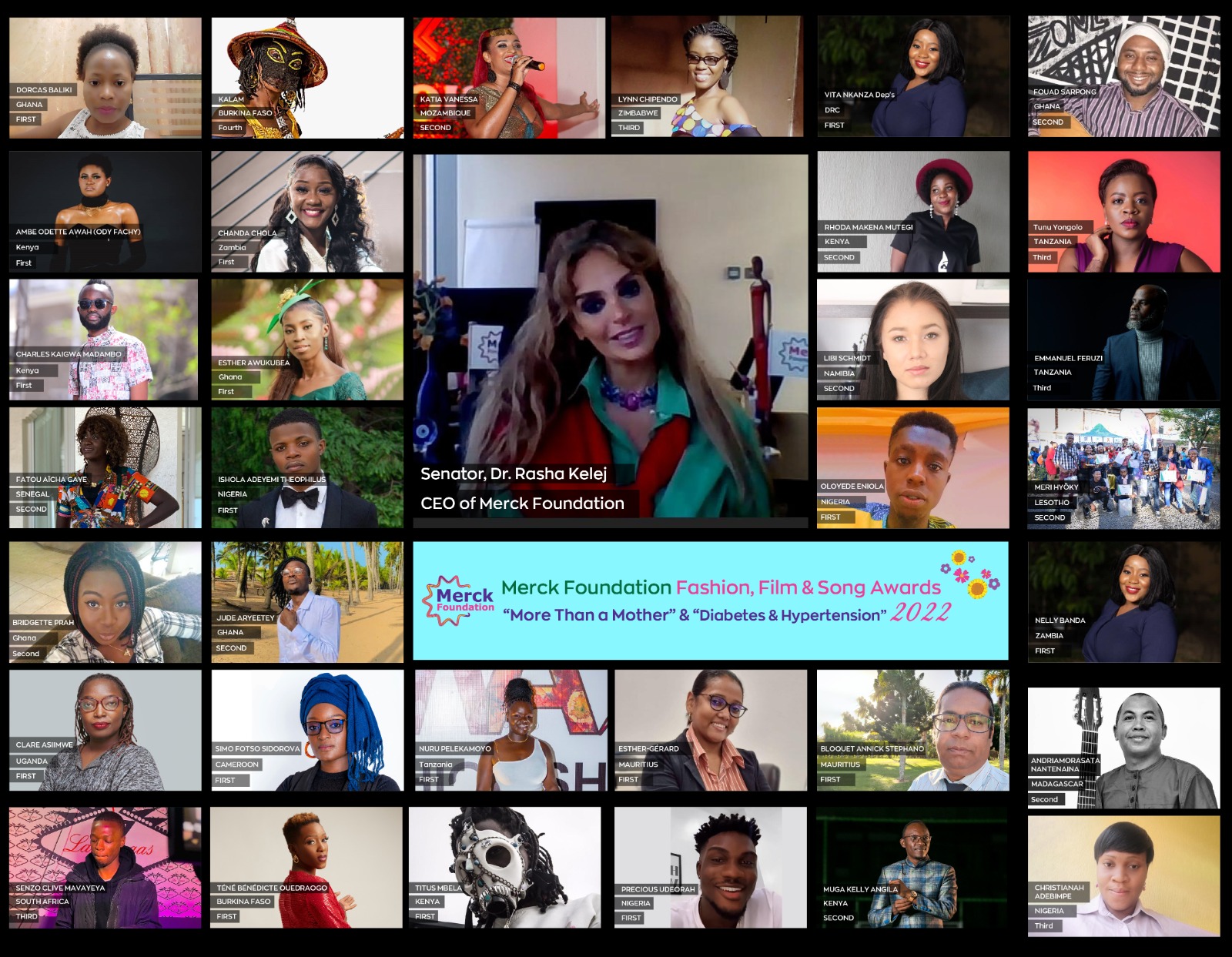 Award Ceremony Merck Foundation Fashion, Film & Song Awards 2022 for More Than a Mother and Diabetes & Hypertension 