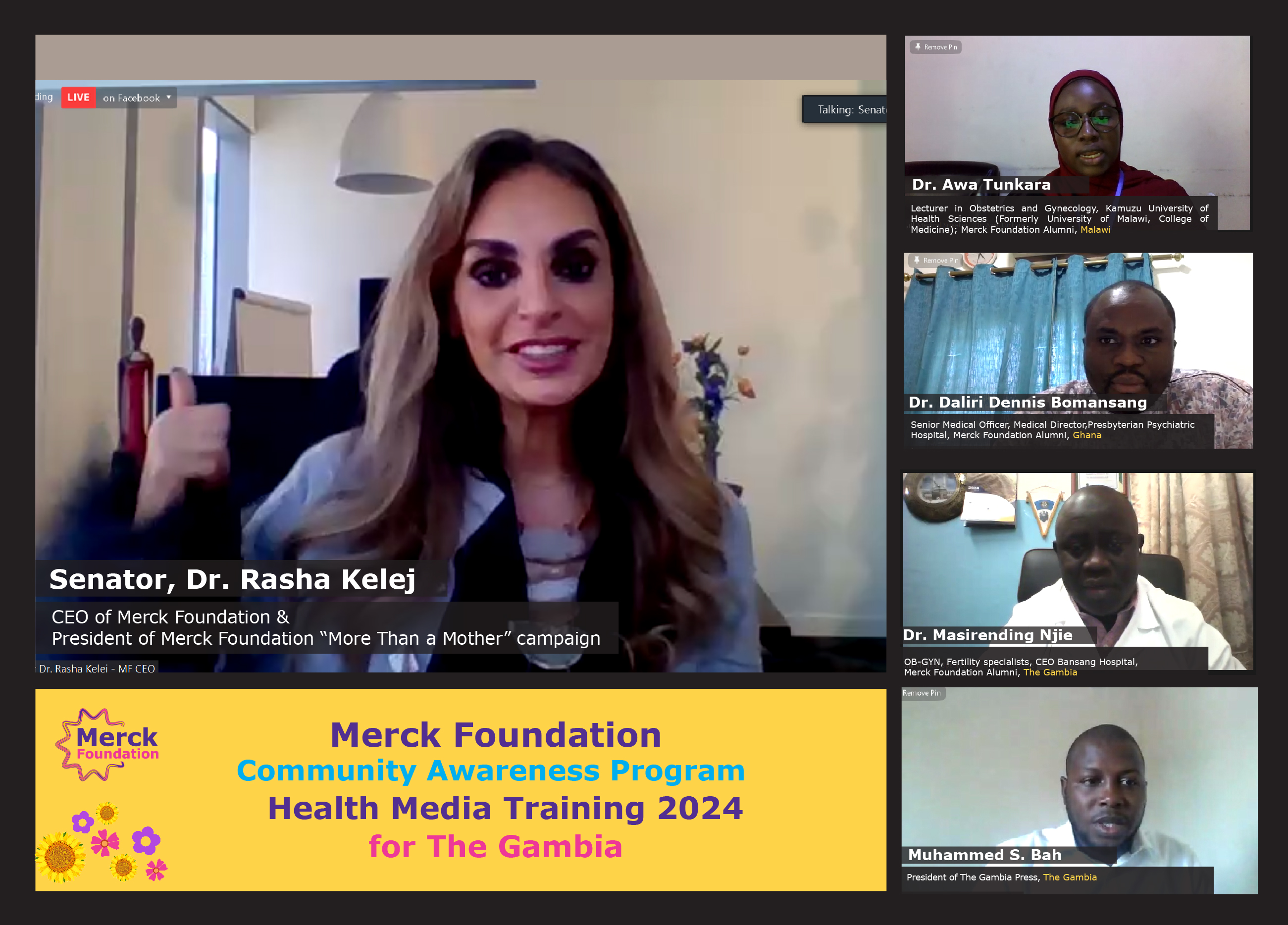 Merck Foundation Health Media Training for The Gambia