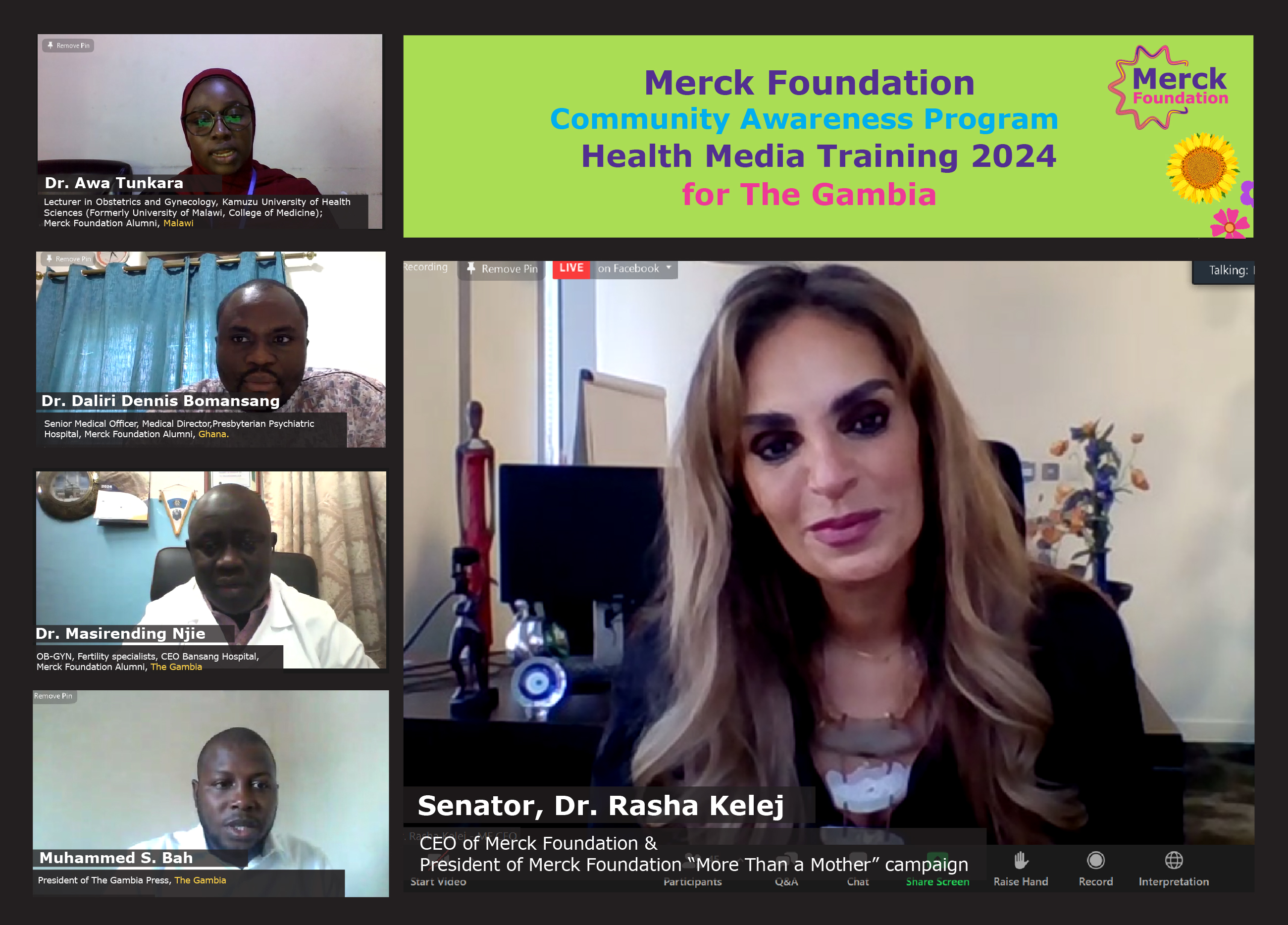 Merck Foundation Health Media Training for The Gambia