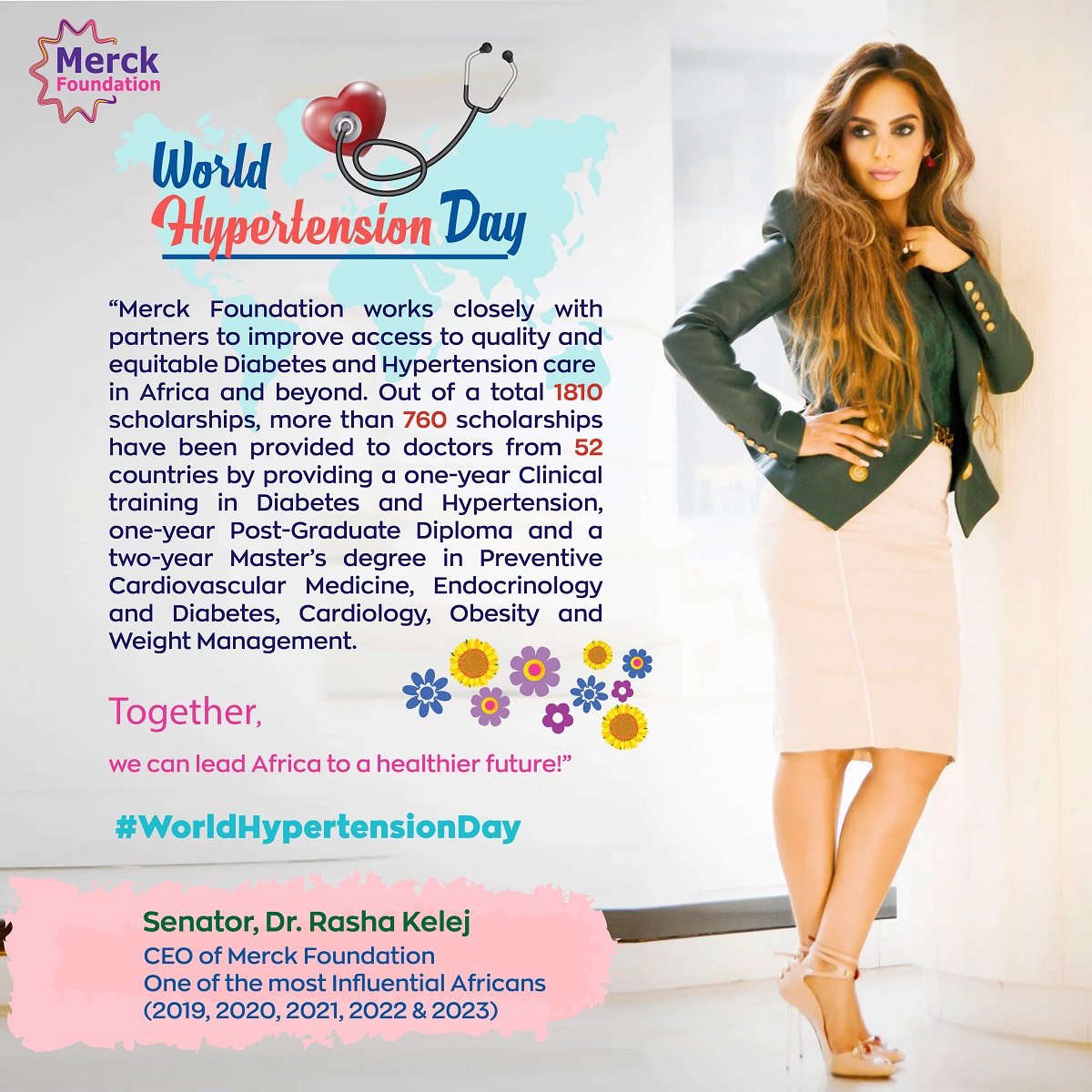 Message from Senator, Dr. Rasha Kelej on World Hypertension Day 2024