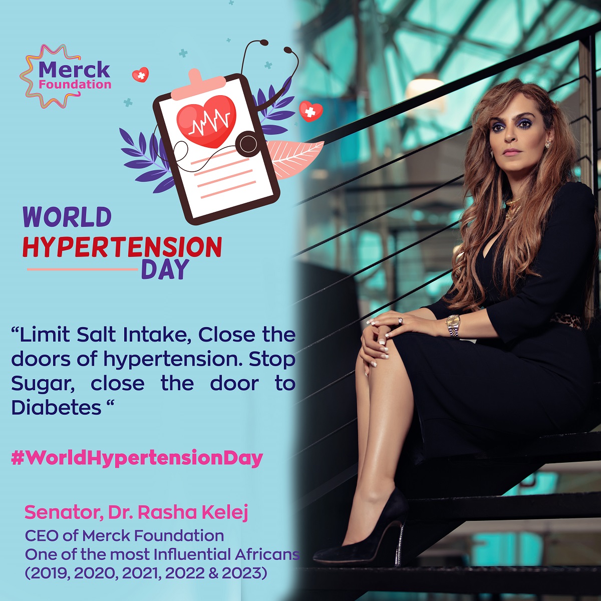 Message from Senator, Dr. Rasha Kelej on World Hypertension Day 2024