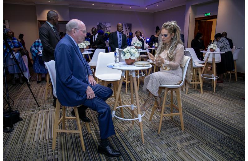 Senator, Dr. Rasha Kelej at the networking program hosted by The First Lady of Botswana, H.E. Mrs. NEO JANE MASISI in Botswana 