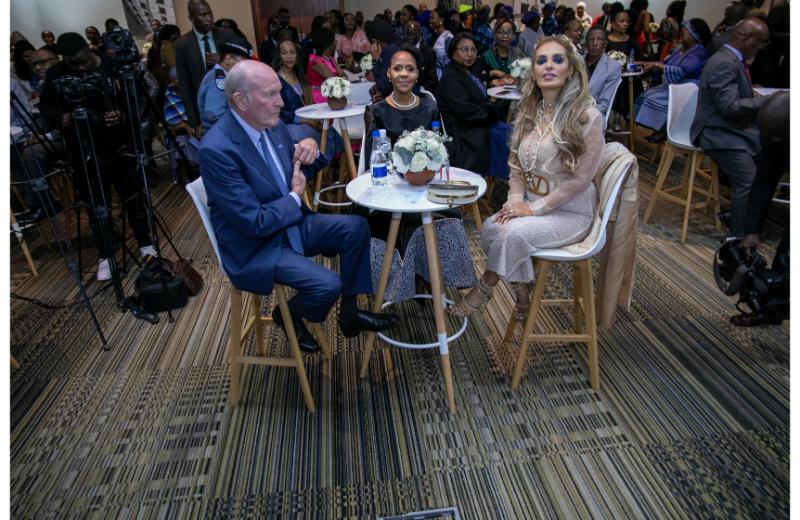 Senator, Dr. Rasha Kelej at the networking program hosted by The First Lady of Botswana, H.E. Mrs. NEO JANE MASISI in Botswana 