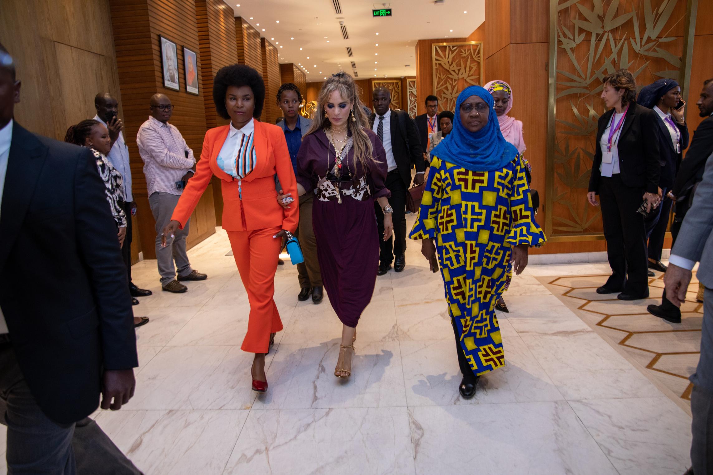 Senator, Dr. Rasha Kelej, CEO of Merck Foundation along with H.E. Madam ANGELINE NDAYISHIMIYE, The First Lady of the Republic of Burundi