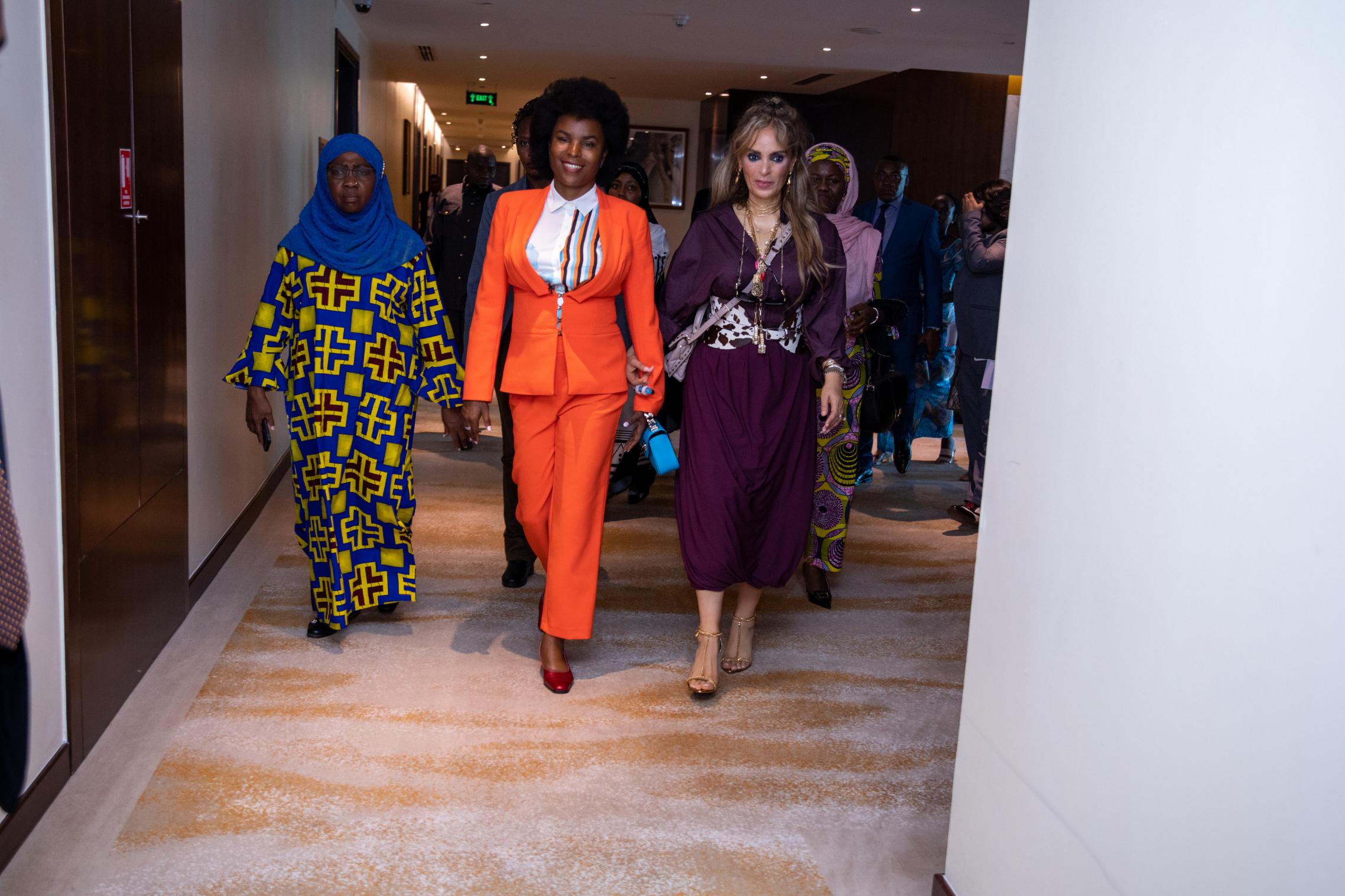 Senator, Dr. Rasha Kelej, CEO of Merck Foundation along with H.E. Madam ANGELINE NDAYISHIMIYE, The First Lady of the Republic of Burundi