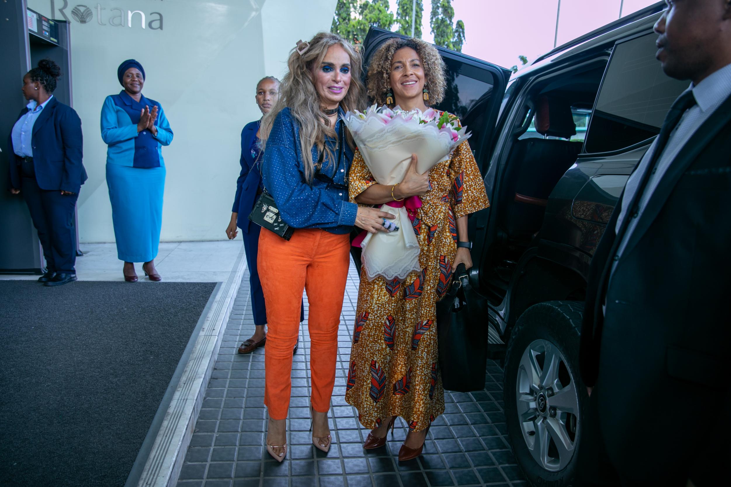 Senator, Dr. Rasha Kelej, CEO of Merck Foundation along with H.E. Dr. DÉBORA KATISA CARVALHO, The First Lady of the Republic of Cabo Verde