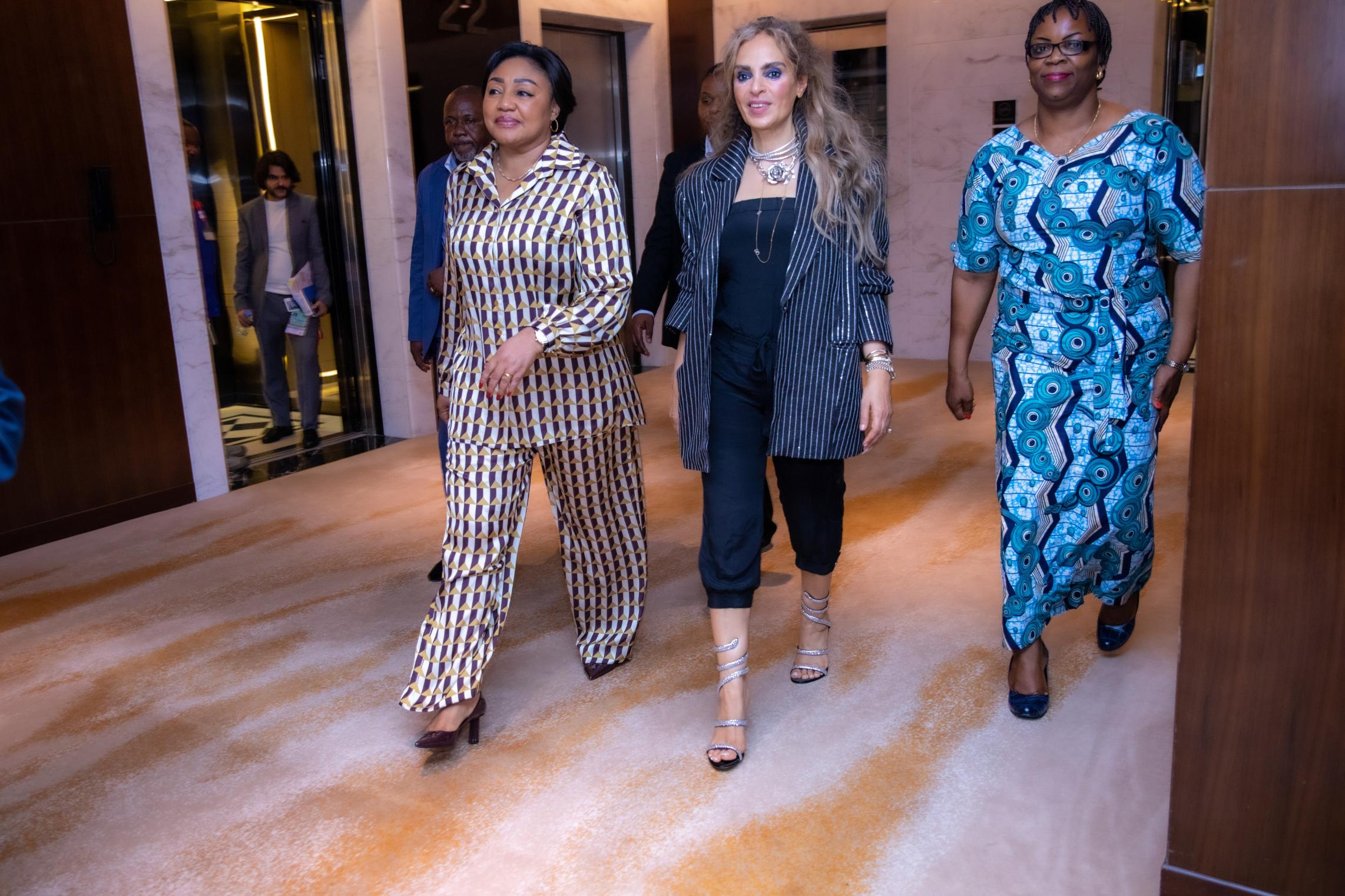 Senator, Dr. Rasha Kelej, CEO of Merck Foundation along with H.E. Madam DENISE NYAKERU TSHISEKEDI, The First Lady of the Democratic Republic of The Congo