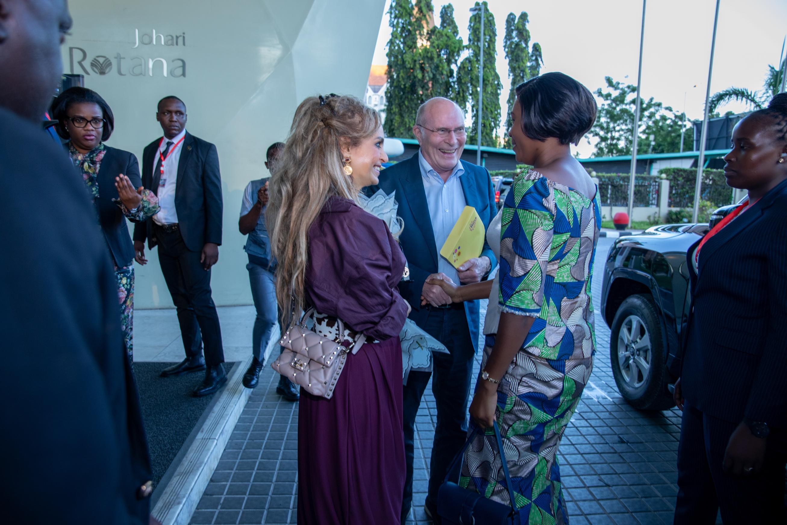 Senator, Dr. Rasha Kelej, CEO of Merck Foundation along with H.E. Madam ZITA OLIGUI NGUEMA, The First Lady of the Gabonese Republic