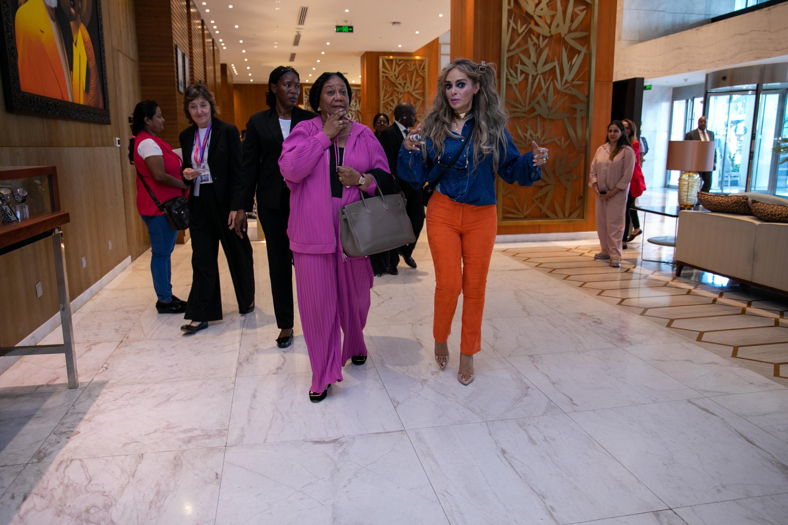 Senator, Dr. Rasha Kelej, CEO of Merck Foundation along with H.E. Mrs. REBECCA AKUFO-ADDO, The First Lady of the Republic of Ghana