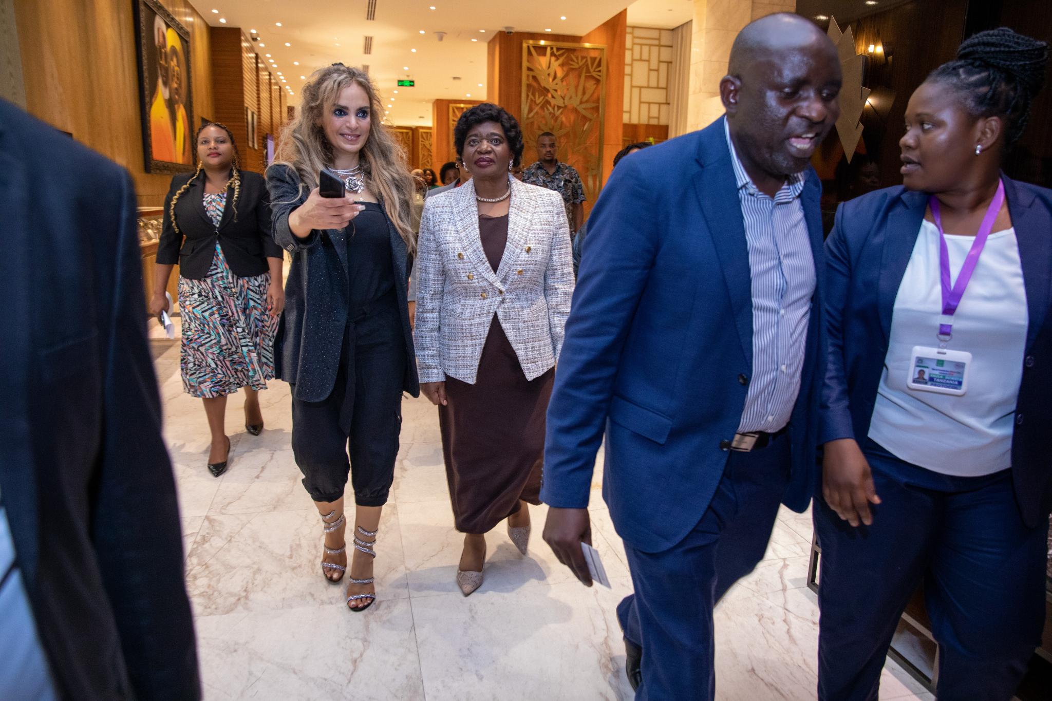 Senator, Dr. Rasha Kelej, CEO of Merck Foundation along with H.E. Mrs. MONICA CHAKWERA, The First Lady of the Republic of Malawi