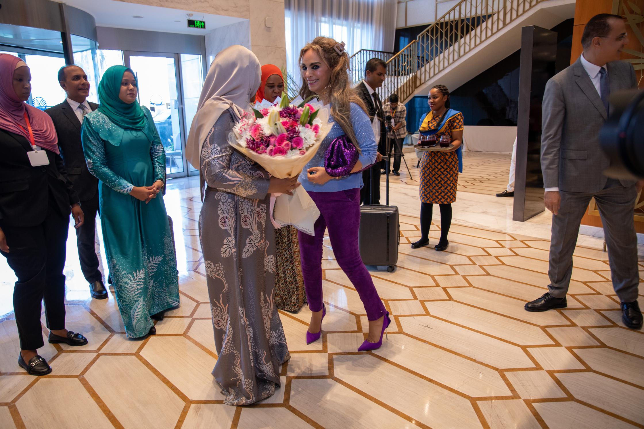 Senator, Dr. Rasha Kelej, CEO of Merck Foundation along with H.E. Mrs. SAJIDHA MOHAMED, The First Lady of the Republic of Maldives