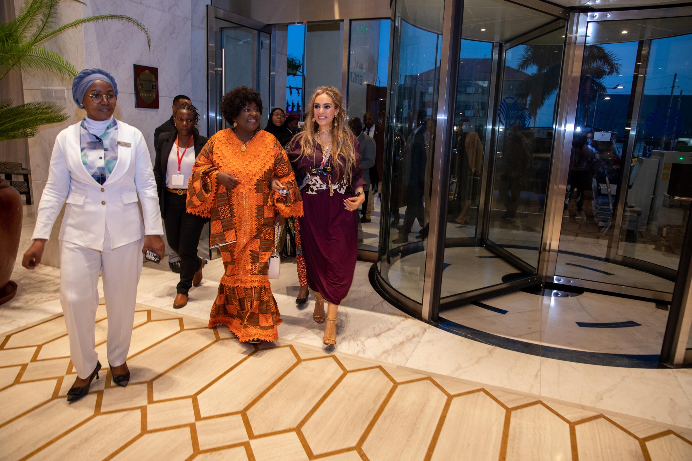 Senator, Dr. Rasha Kelej, CEO of Merck Foundation along with H.E. Mrs. ISAURA FERRÃO NYUSI, The First Lady of the Republic of Mozambique