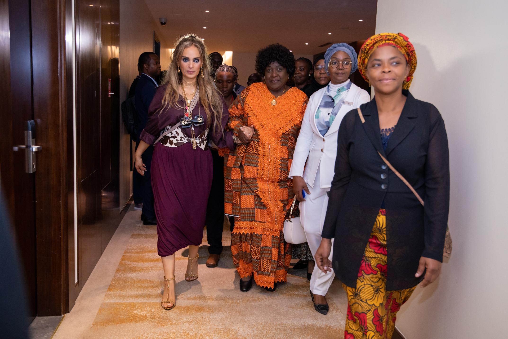 Senator, Dr. Rasha Kelej, CEO of Merck Foundation along with H.E. Mrs. ISAURA FERRÃO NYUSI, The First Lady of the Republic of Mozambique