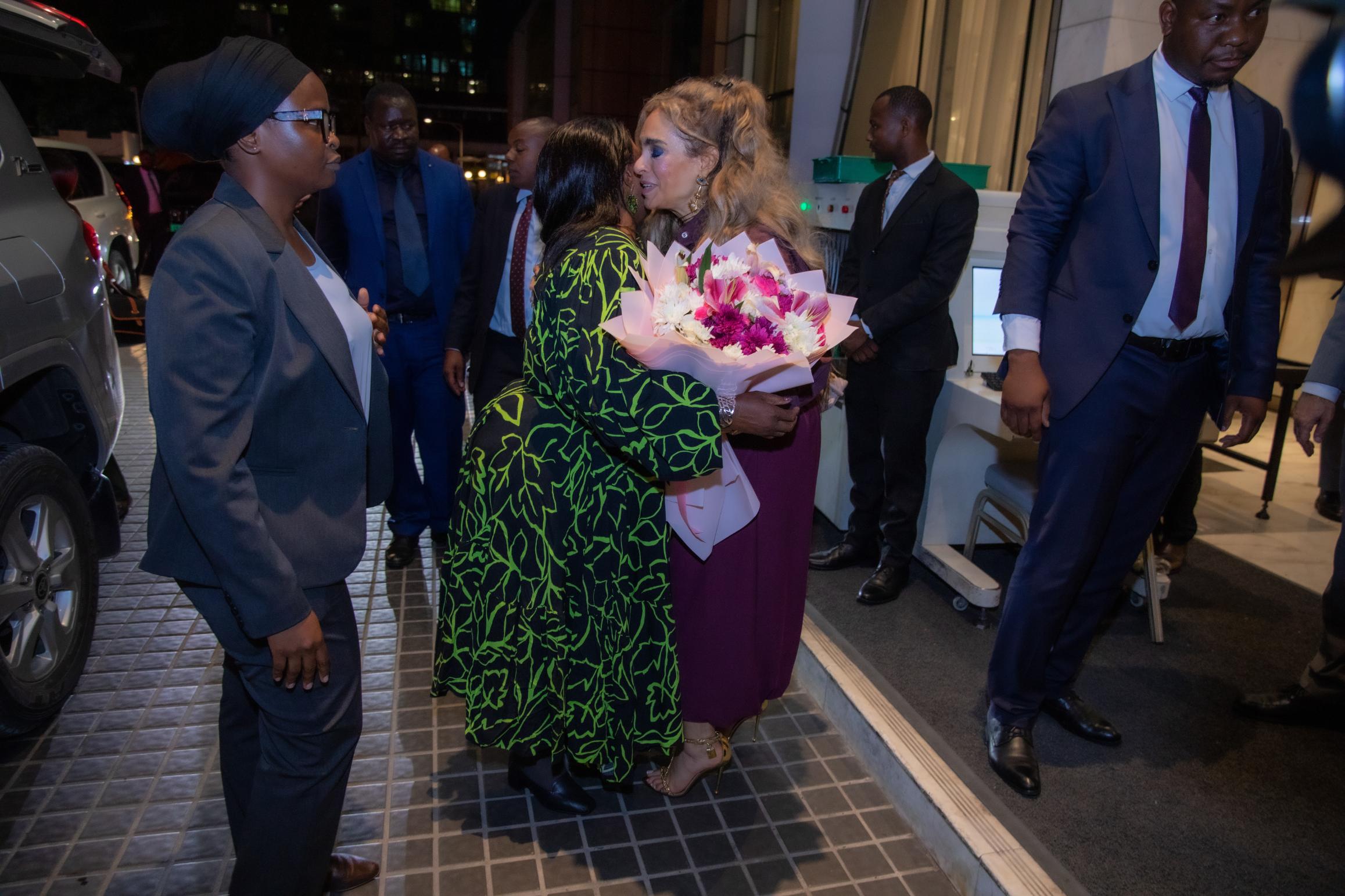 Senator, Dr. Rasha Kelej, CEO of Merck Foundation along with H.E. Amai Dr. AUXILLIA MNANGAGWA, The First Lady of the Republic of Zimbabwe