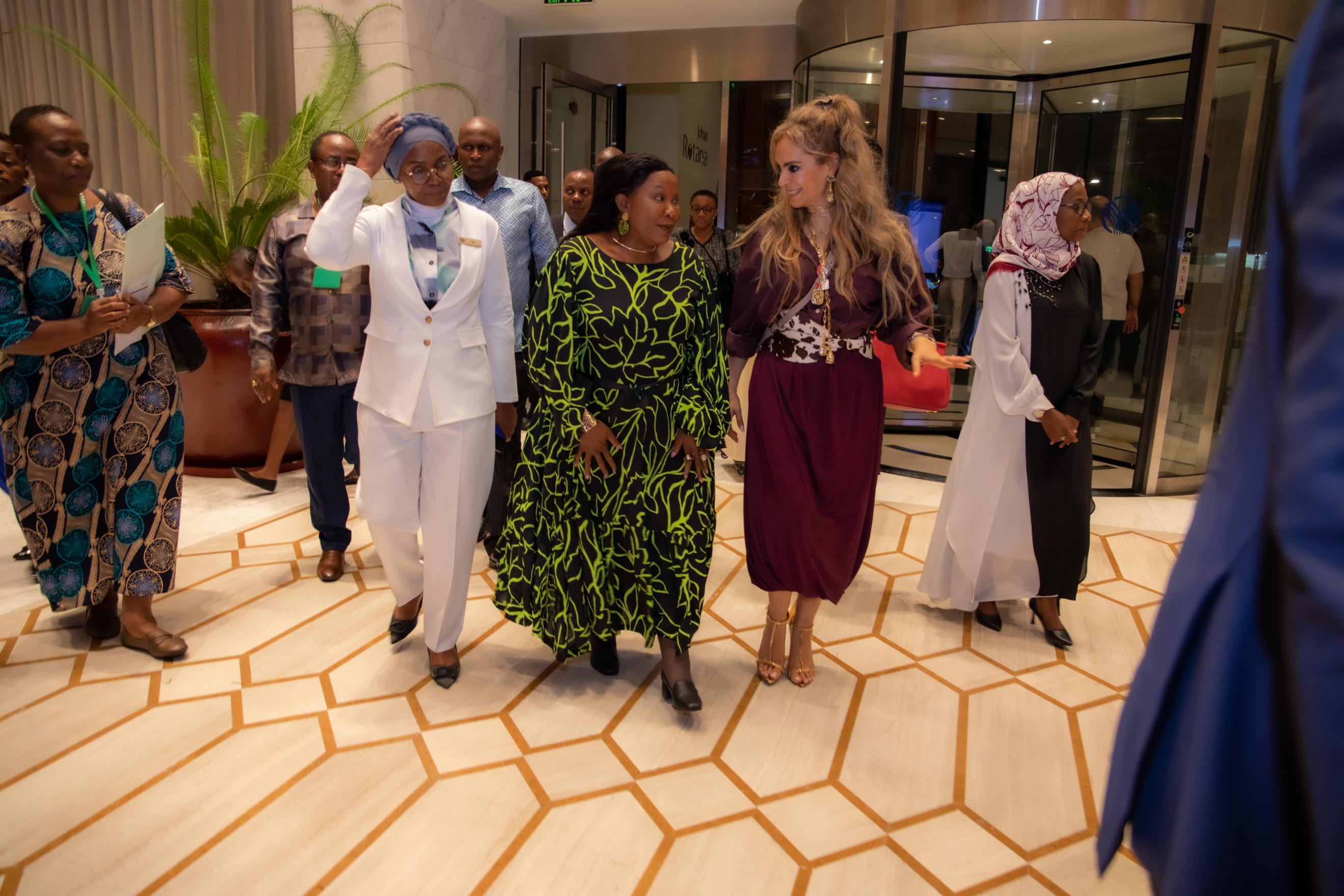 Senator, Dr. Rasha Kelej, CEO of Merck Foundation along with H.E. Amai Dr. AUXILLIA MNANGAGWA, The First Lady of the Republic of Zimbabwe