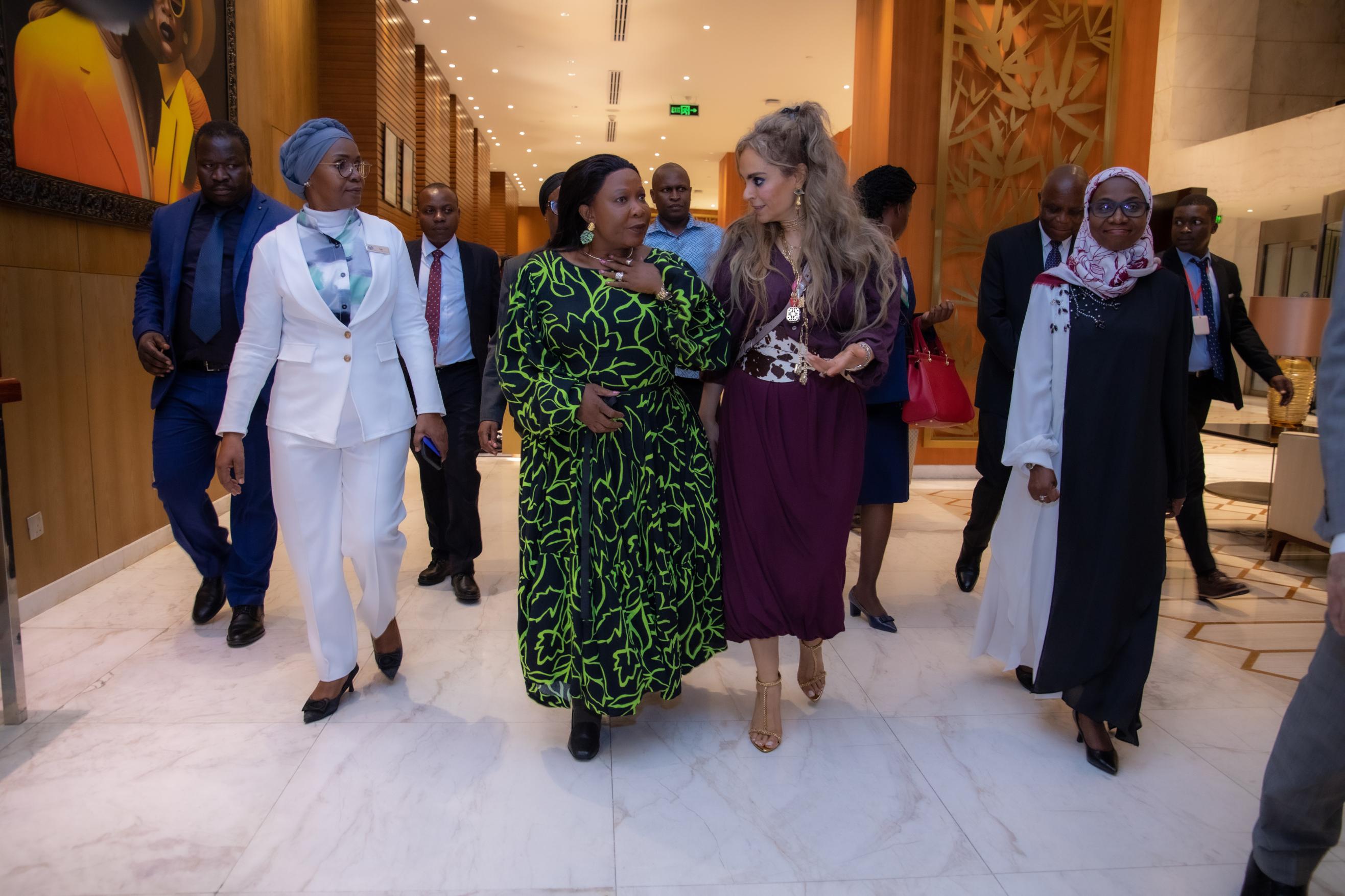 Senator, Dr. Rasha Kelej, CEO of Merck Foundation along with H.E. Amai Dr. AUXILLIA MNANGAGWA, The First Lady of the Republic of Zimbabwe
