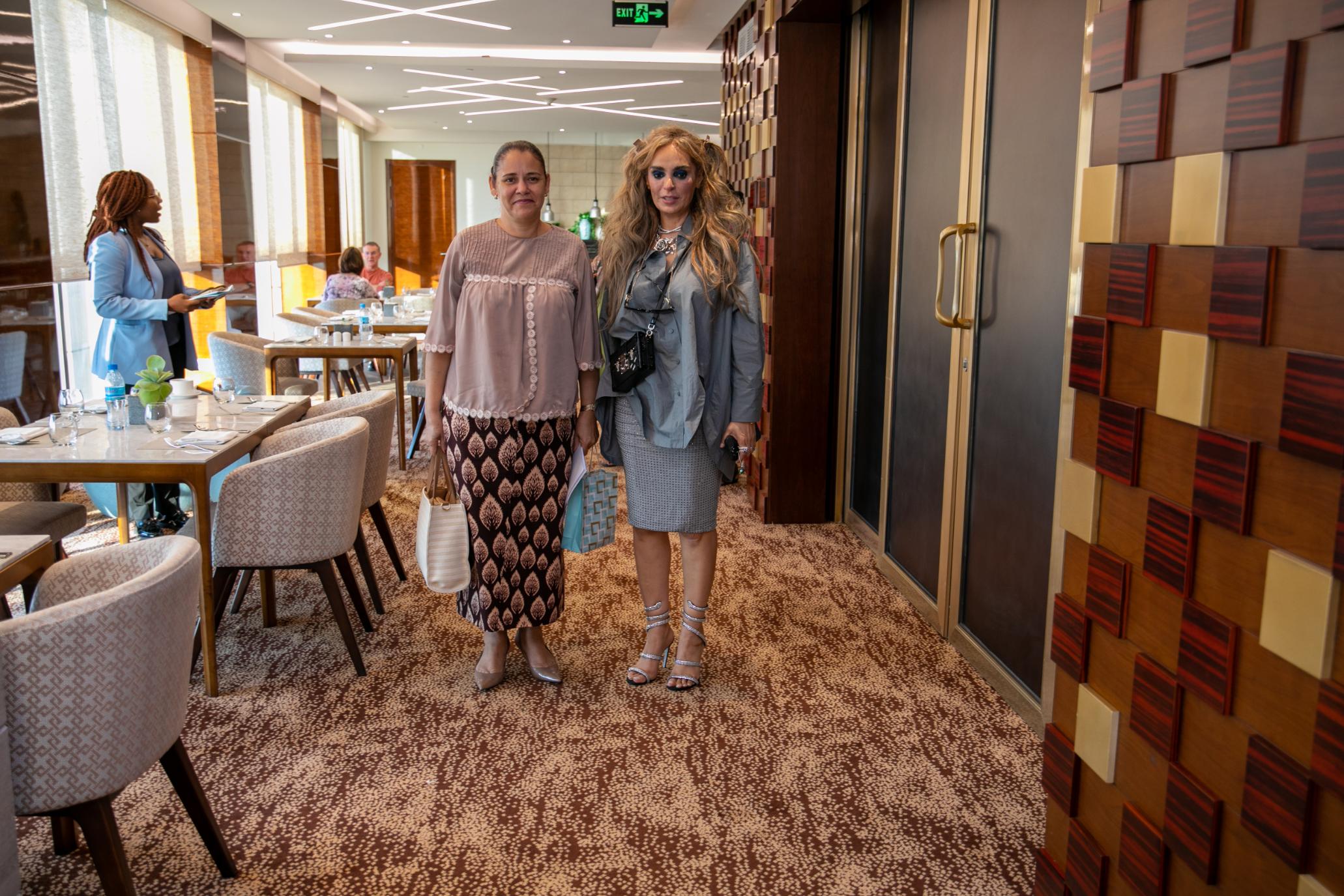 Senator, Dr. Rasha Kelej, CEO of Merck Foundation along with H.E. Mrs. MARIA DE FATIMA VILA NOVA, The First Lady of the Democratic Republic of São Tomé and Príncipe during the Strategy Meeting at the 11th Merck Foundation Africa Asia Luminary 2024