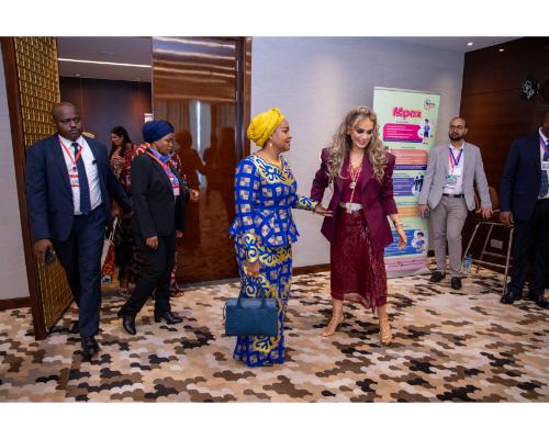 Senator, Dr. Rasha Kelej, CEO of Merck Foundation along with H.E Mrs. MARIAM MWINYI, The First Lady of Zanzibar during the Strategy Meeting at the 11th Merck Foundation Africa Asia Luminary 2024
