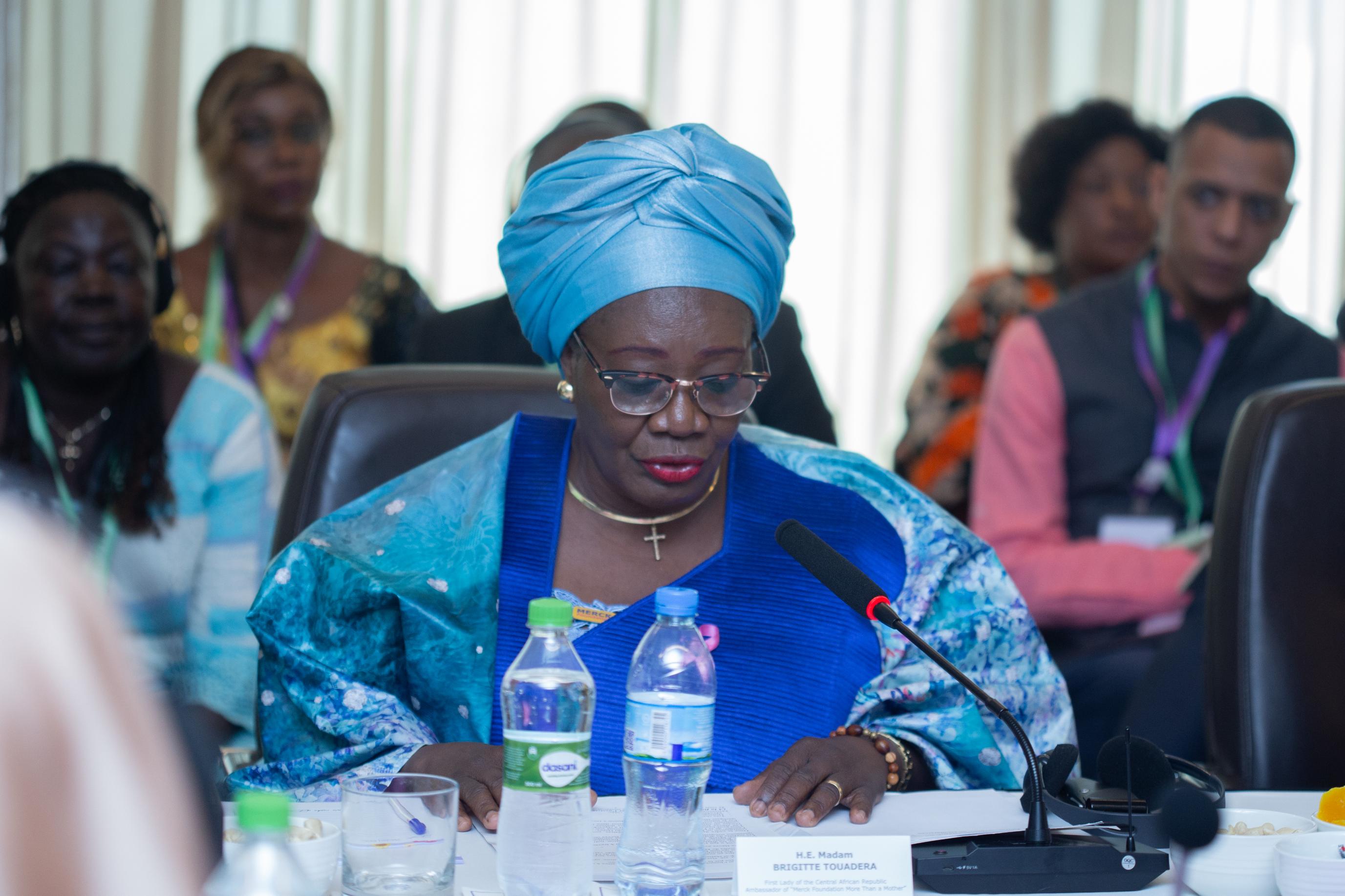 Senator, Dr. Rasha Kelej with African First Ladies and also Ambassadors of Merck Foundation “More than a Mother” Campaign during Merck Foundation First Ladies Initiative - (MFFLI) Committee Meeting 2024