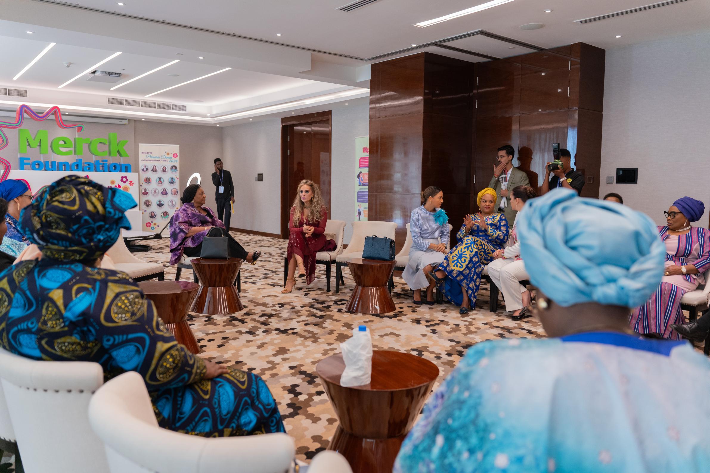Senator, Dr. Rasha Kelej with African First Ladies and also Ambassadors of Merck Foundation “More than a Mother” Campaign during Merck Foundation First Ladies Initiative - (MFFLI) Committee Meeting 2024
