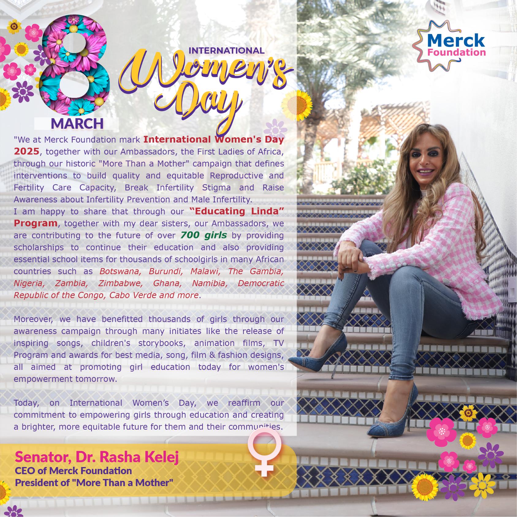 Merck Foundation CEO and Africa’s First Ladies mark International Women’s Day 2025 through their More Than a Mother Campaign