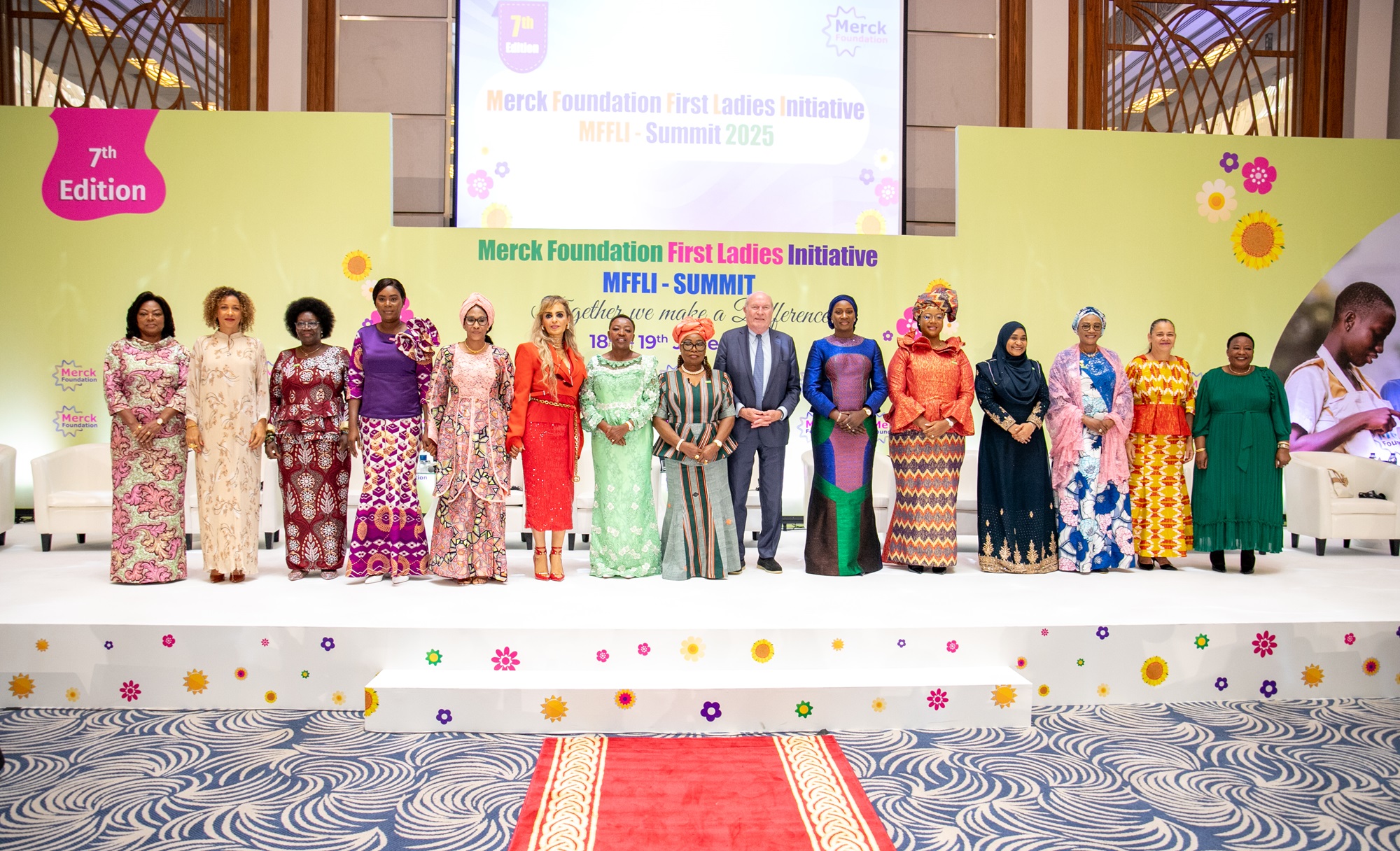 Merck Foundation Chairman, CEO, and 14 First Ladies inaugurate the 7th Edition of Merck Foundation First Ladies Initiative - MFFLI Summit in Dubai