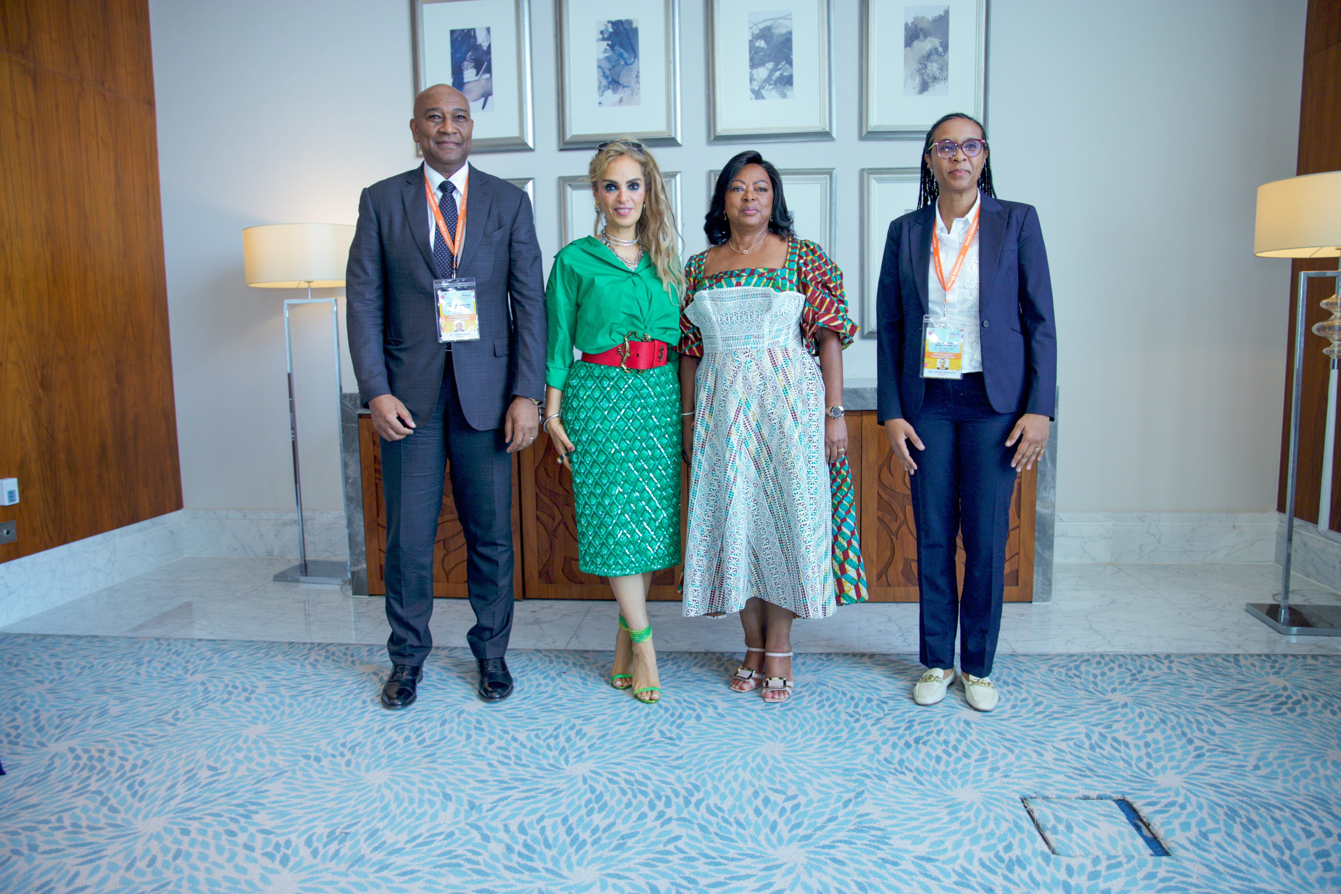 Senator, Dr. Rasha Kelej, CEO of Merck Foundation and H.E. Dr. ANA DIAS LOURENÇO, The First Lady of the Republic of Angola
