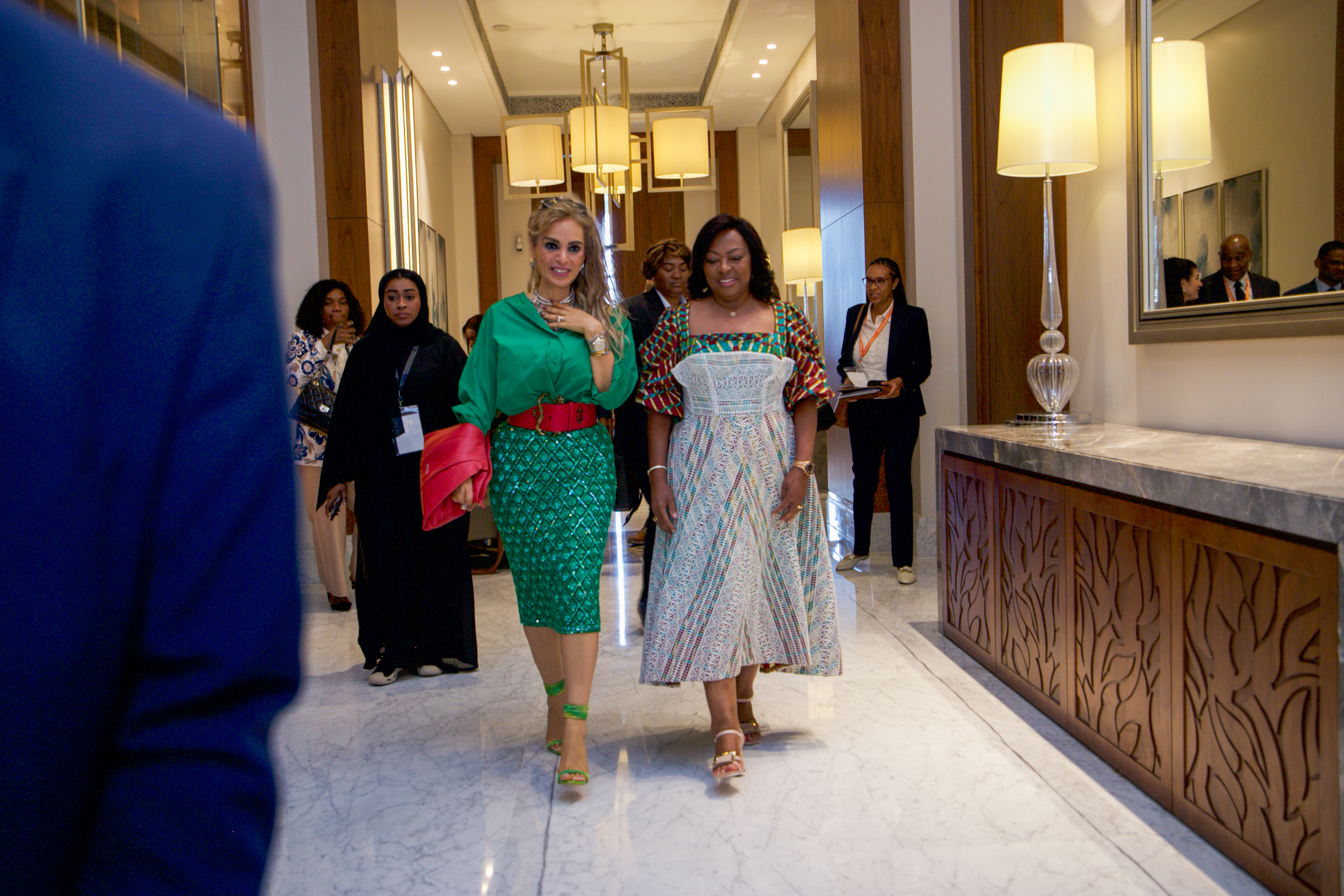 Senator, Dr. Rasha Kelej, CEO of Merck Foundation and H.E. Dr. ANA DIAS LOURENÇO, The First Lady of the Republic of Angola
