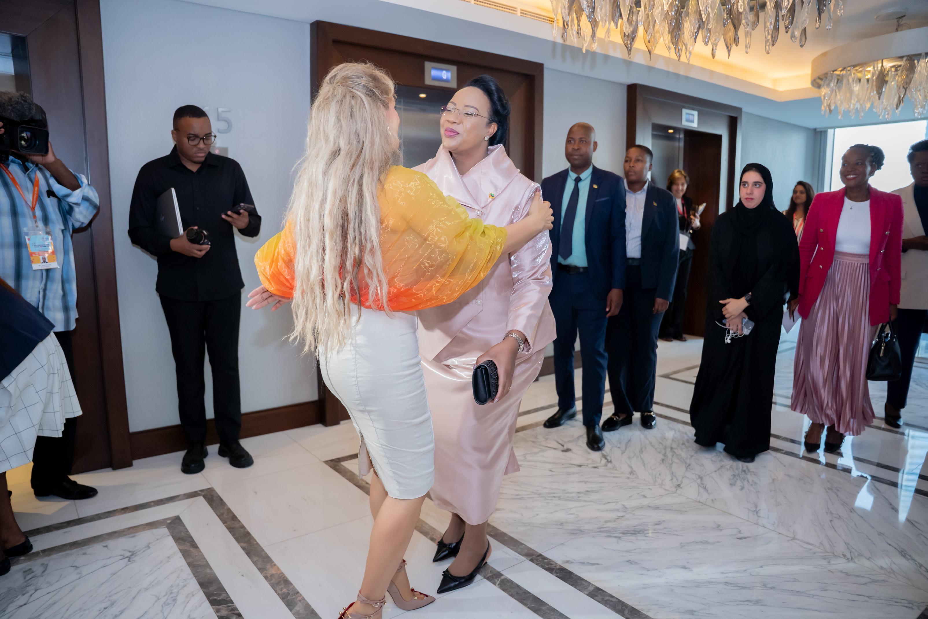 Senator, Dr. Rasha Kelej, CEO of Merck Foundation and H.E. Dr. GUETA SELEMANE CHAPO, The First Lady of the Republic of Mozambique
