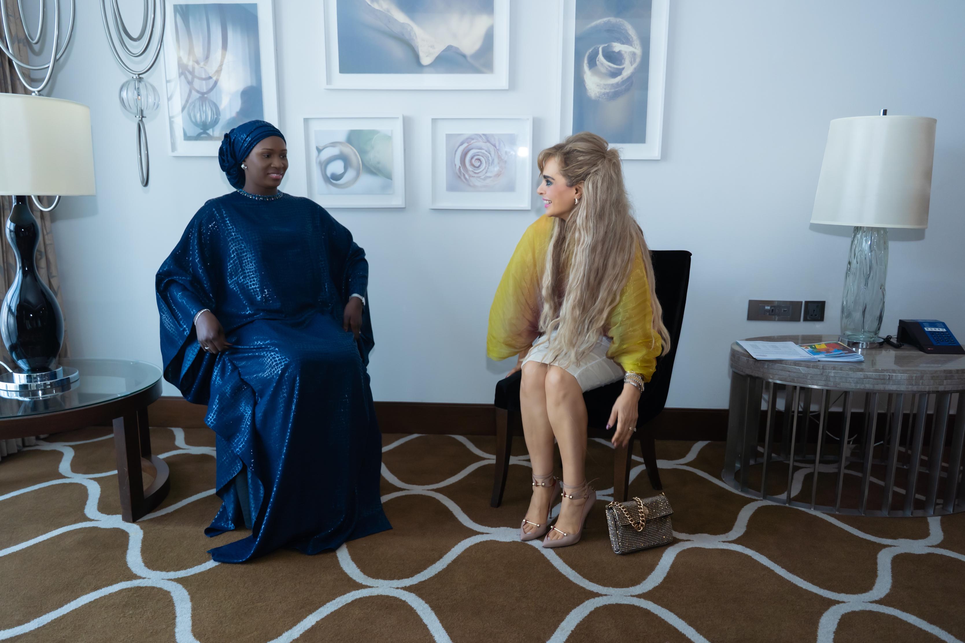 Senator, Dr. Rasha Kelej, CEO of Merck Foundation and H.E. Madam MARIE KHONE FAYE, The First Lady of the Republic of Senegal