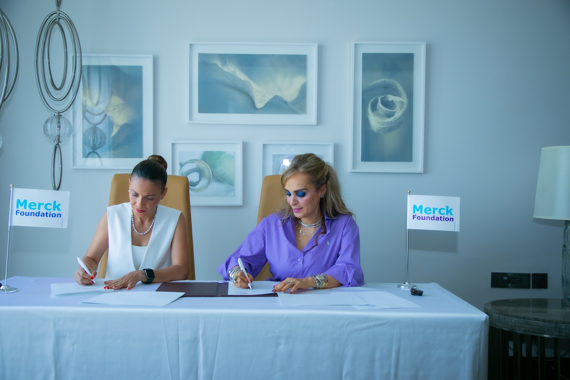 Senator, Dr. Rasha Kelej, CEO of Merck Foundation and H.E. Dr. DÉBORA KATISA CARVALHO, The First Lady of the Republic of Cabo Verde