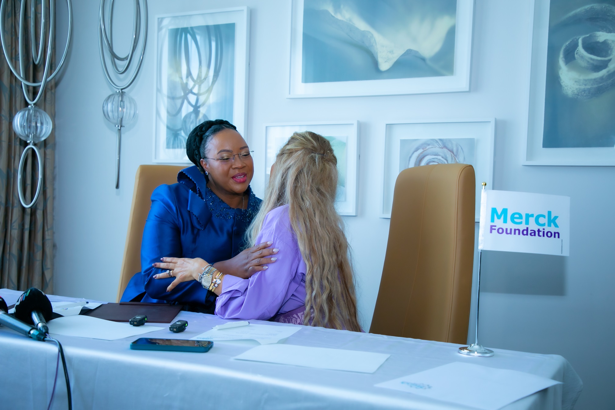 Senator, Dr. Rasha Kelej, CEO of Merck Foundation and H.E. Dr. GUETA SELEMANE CHAPO, The First Lady of the Republic of Mozambique