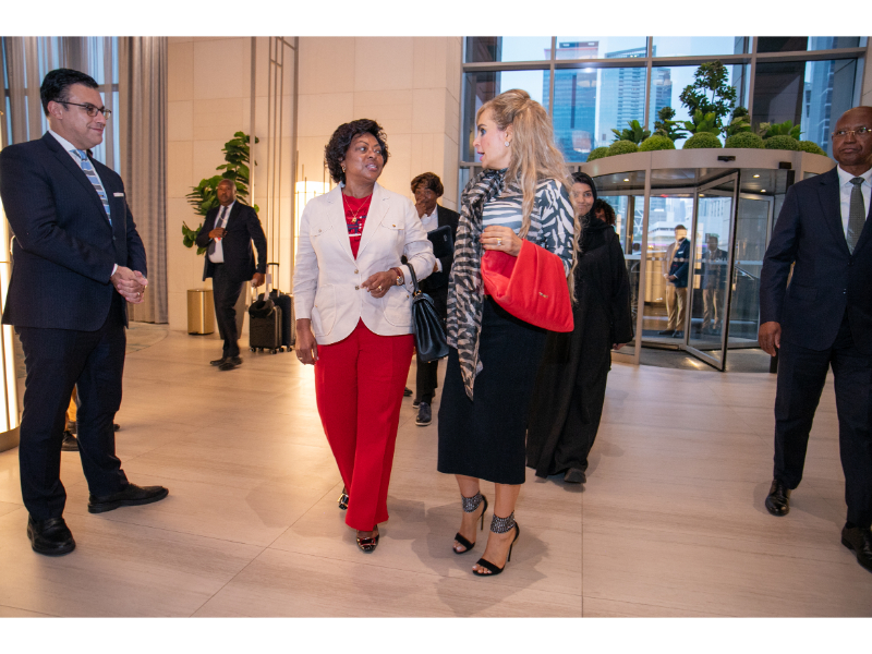 Senator, Dr. Rasha Kelej, Merck Foundation CEO and H.E. Dr. ANA DIAS LOURENÇO, the First Lady of Angola