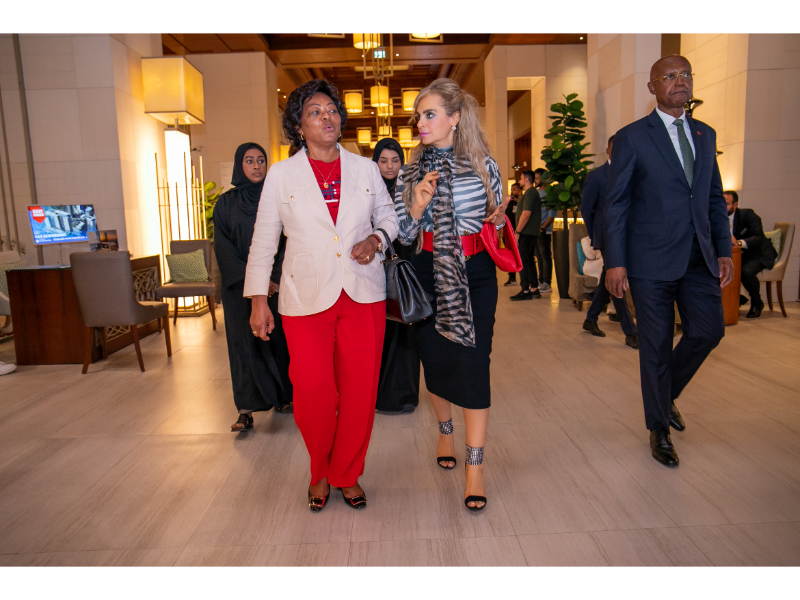 Senator, Dr. Rasha Kelej, Merck Foundation CEO and H.E. Dr. ANA DIAS LOURENÇO, the First Lady of Angola