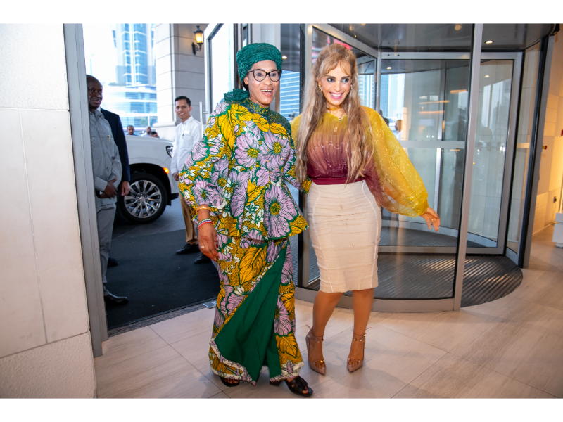 Senator, Dr. Rasha Kelej, Merck Foundation CEO and H.E. Mrs. FATOUMATTA BAH-BARROW, the First Lady of The Gambia