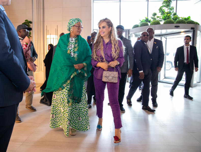 Senator, Dr. Rasha Kelej, Merck Foundation CEO and H.E. Senator OLUREMI TINUBU, CON, the First Lady of Federal Republic of Nigeria