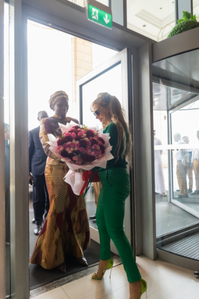 Senator, Dr. Rasha Kelej, Merck Foundation CEO and H.E. Madam MARIE KHONE FAYE, the First Lady of Senegal