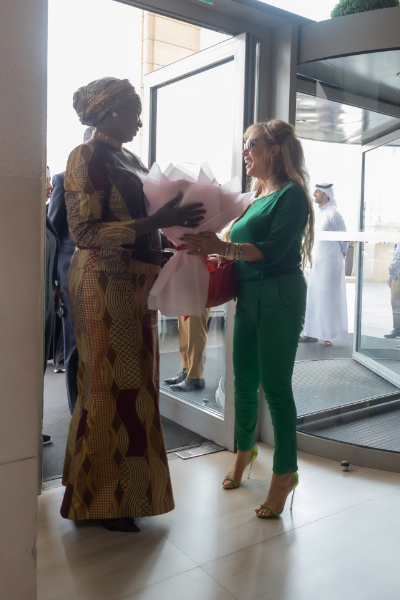 Senator, Dr. Rasha Kelej, Merck Foundation CEO and H.E. Madam MARIE KHONE FAYE, the First Lady of Senegal