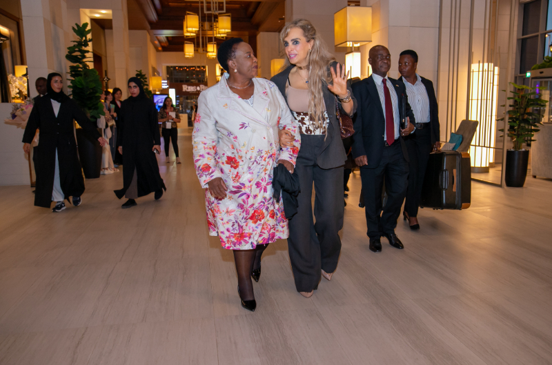Senator, Dr. Rasha Kelej, Merck Foundation CEO and H.E. Amai Dr. AUXILLIA MNANGAGWA, the First Lady of Zimbabwe