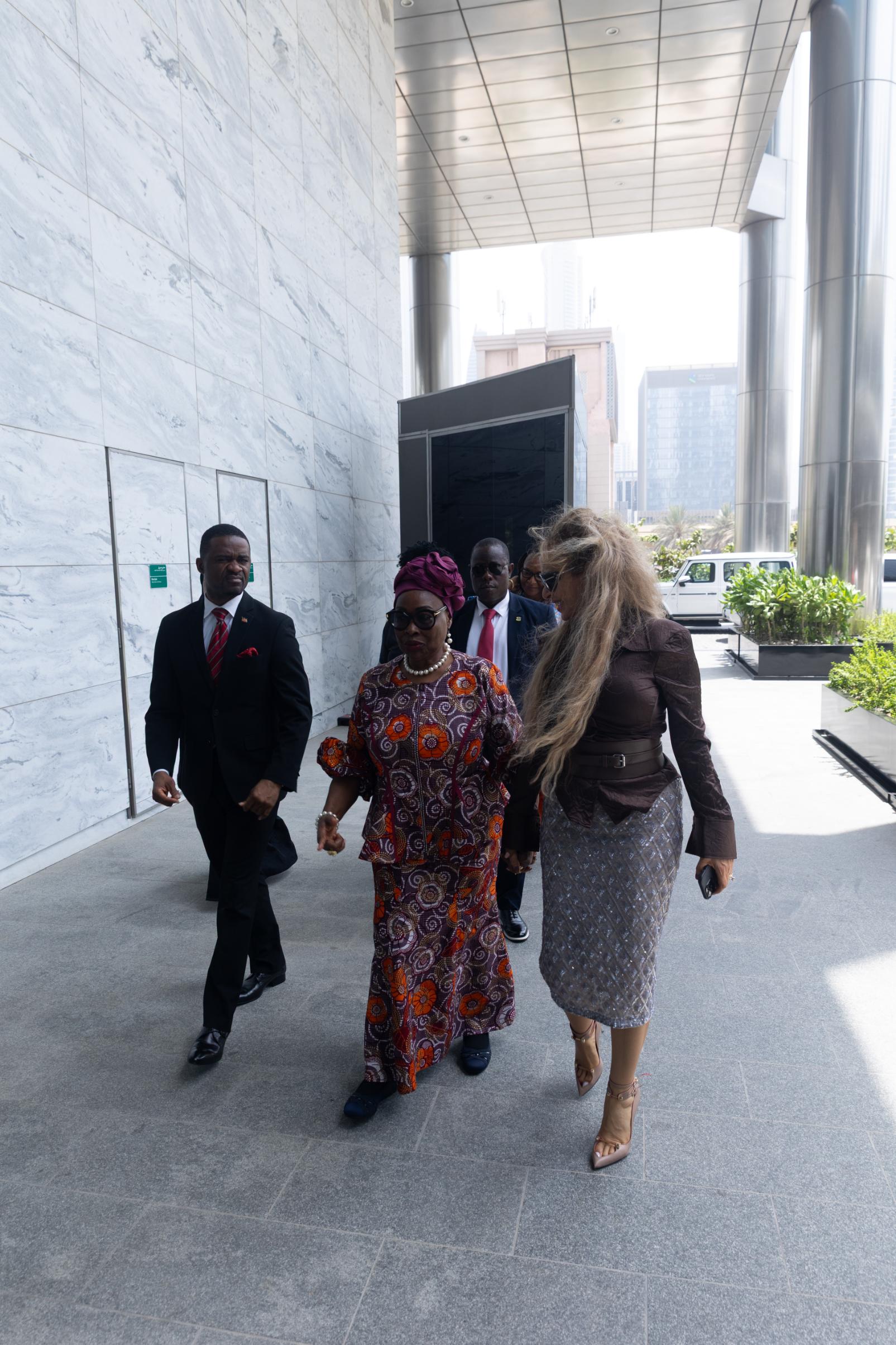 Senator, Dr. Rasha Kelej, CEO of Merck Foundation and H.E. Mrs. KARTUMU YARTA BOAKAI, The First Lady of the Republic of Liberia