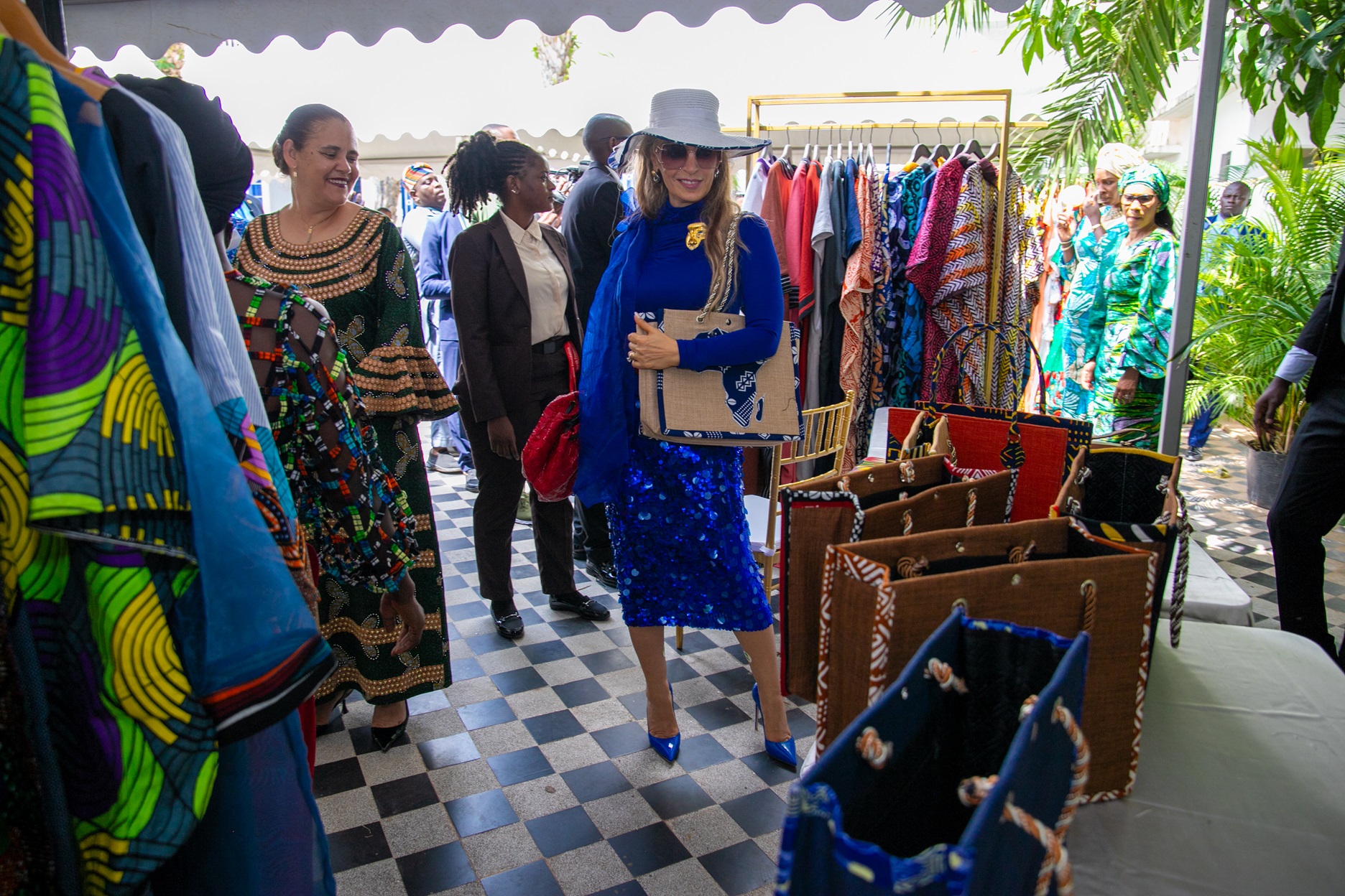 Visit to an exhibition, The Gambia