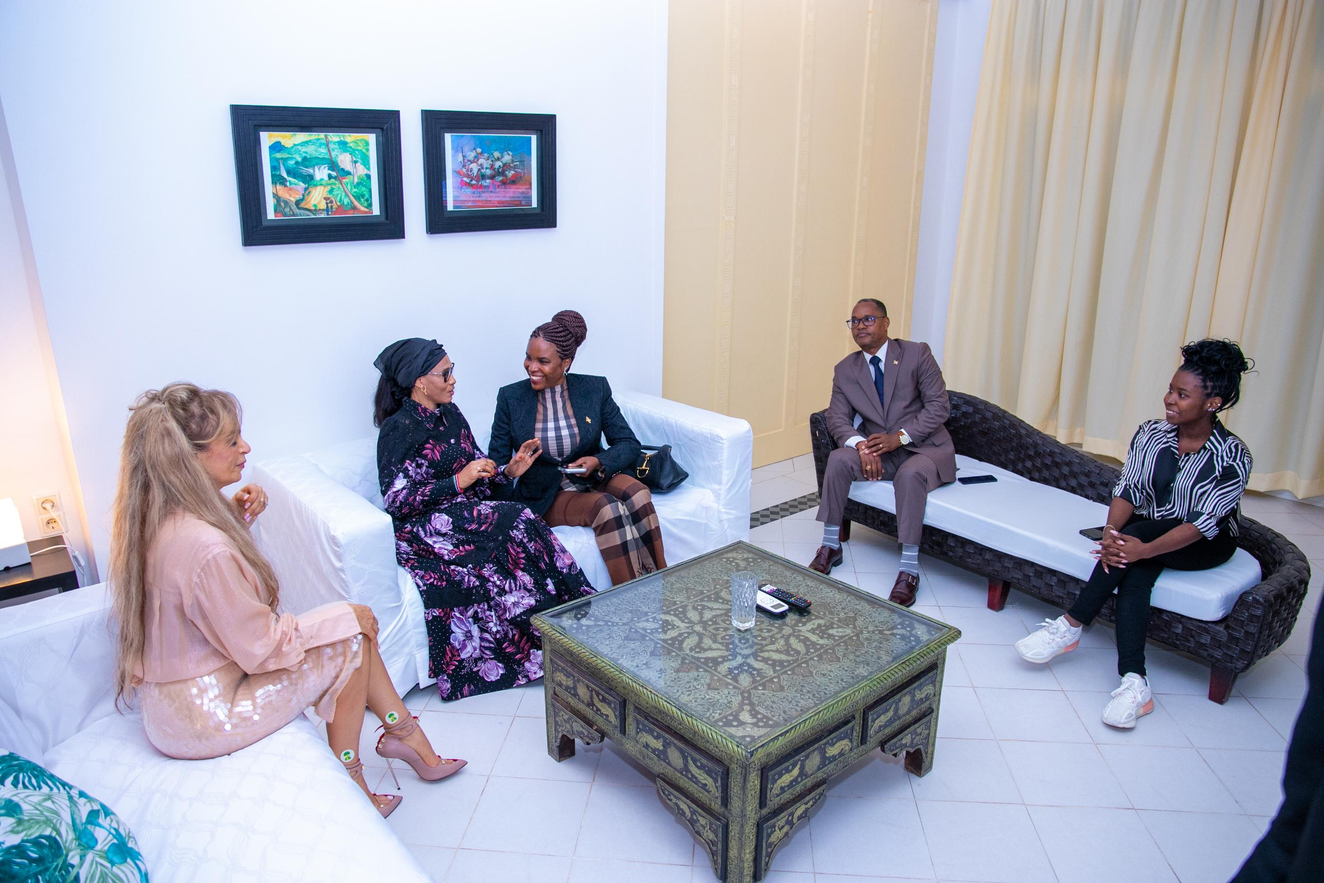 Senator, Dr. Rasha Kelej (Ret.), CEO of Merck Foundation and President of More Than a Mother and H.E. Madam ANGELINE NDAYISHIMIYE, The First Lady of the Republic of Burundi at the Merck Foundation Africa Asia Luminary 2025