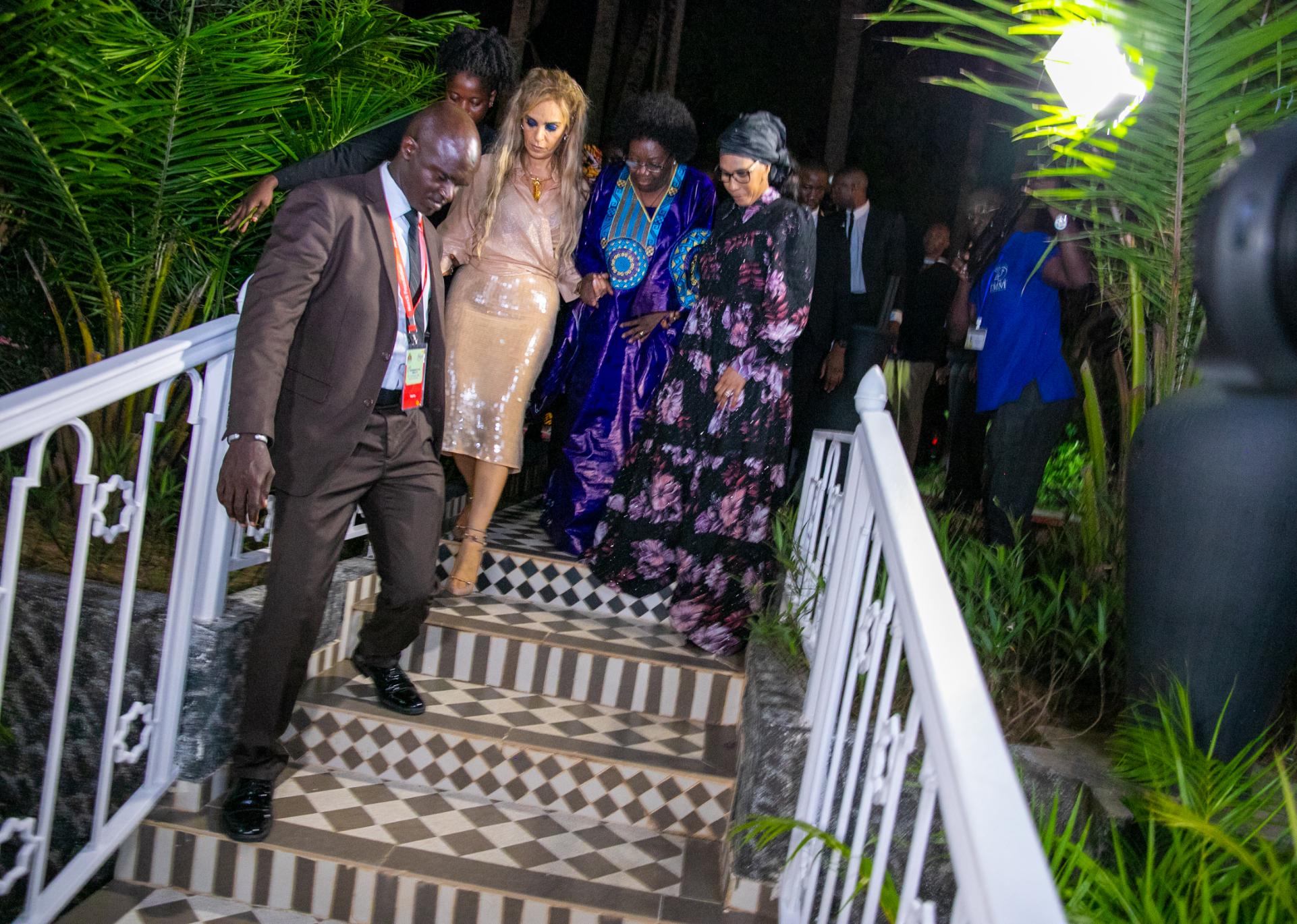 Senator, Dr. Rasha Kelej (Ret.), CEO of Merck Foundation and President of More Than a Mother and H.E. Madam BRIGITTE TOUADERA, The First Lady of Central African Republic at the Merck Foundation Africa Asia Luminary 2025