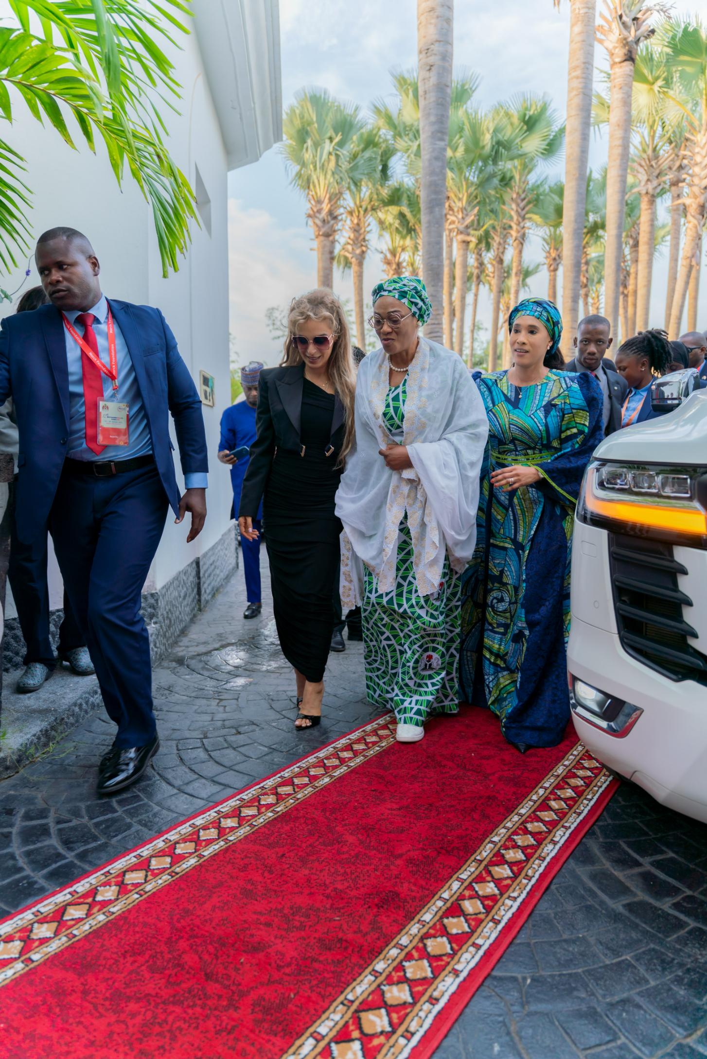 Senator, Dr. Rasha Kelej (Ret.), CEO of Merck Foundation and President of More Than a Mother and H.E. Senator OLUREMI TINUBU, CON, The First Lady of the Federal Republic of Nigeria at the Merck Foundation Africa Asia Luminary 2025