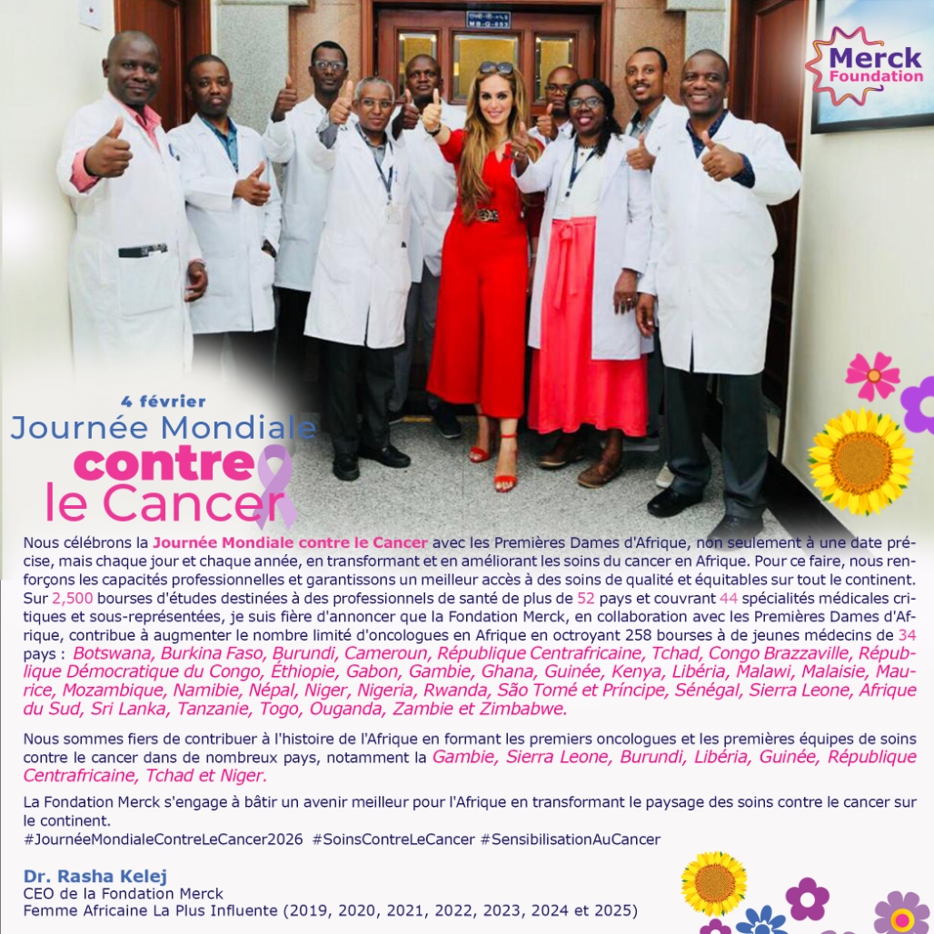 Merck Foundation CEO together with African First Ladies mark ‘World Cancer Day 2026