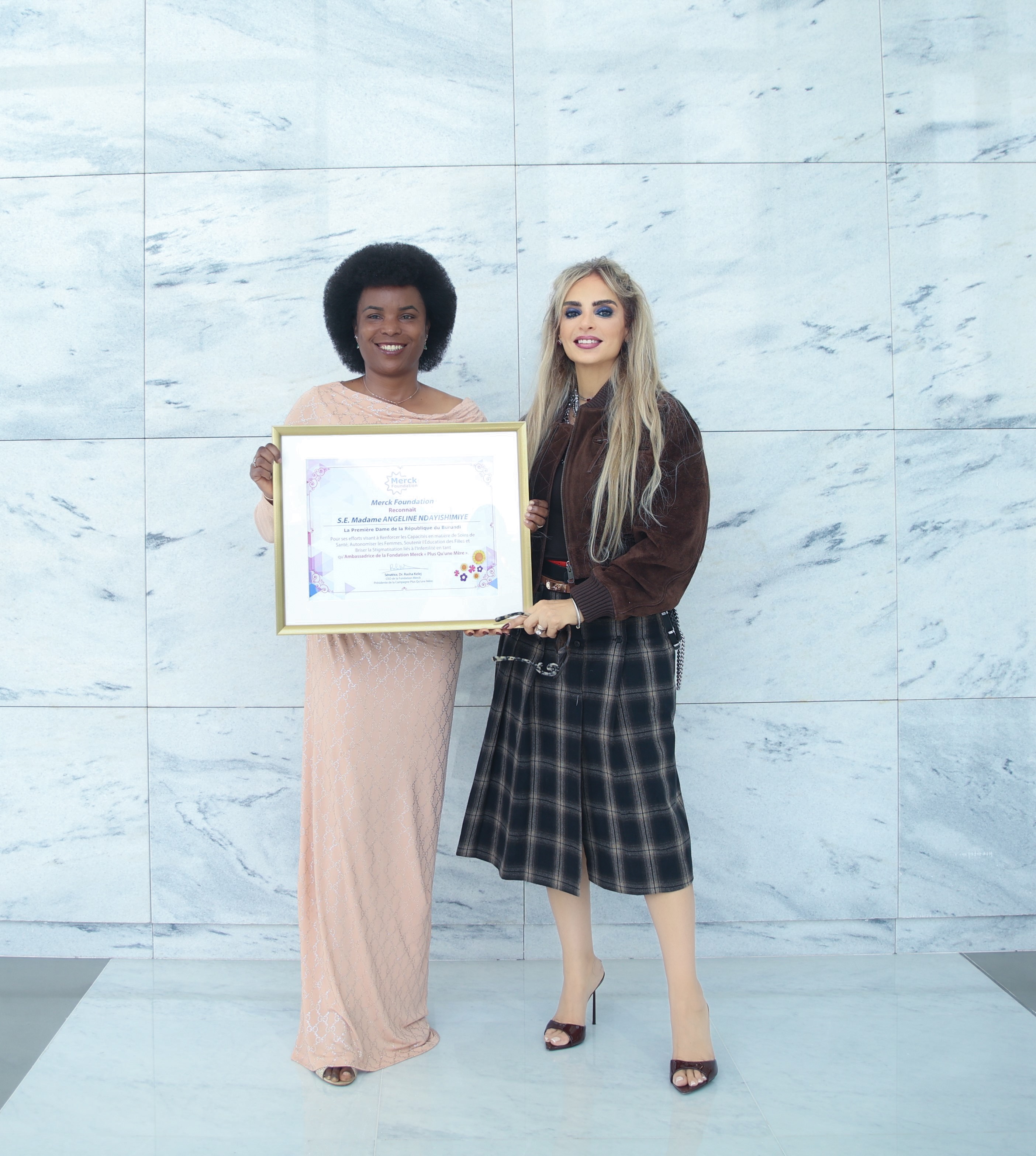 Merck Foundation CEO meets the First Lady of Burundi to discuss their partnership programs