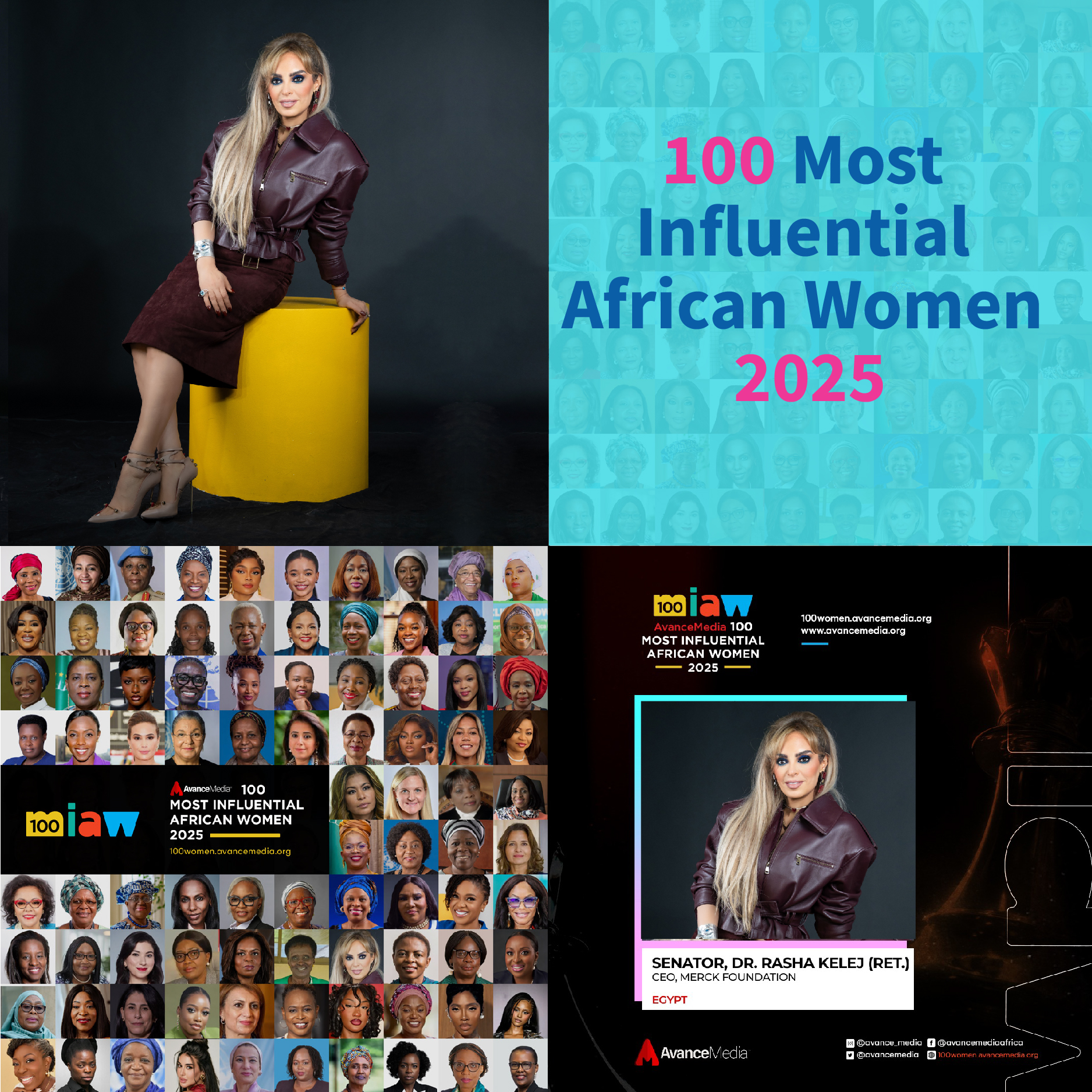 Dr. Rasha Kelej, CEO of Merck Foundation, named Among the 100 Most Influential African Women