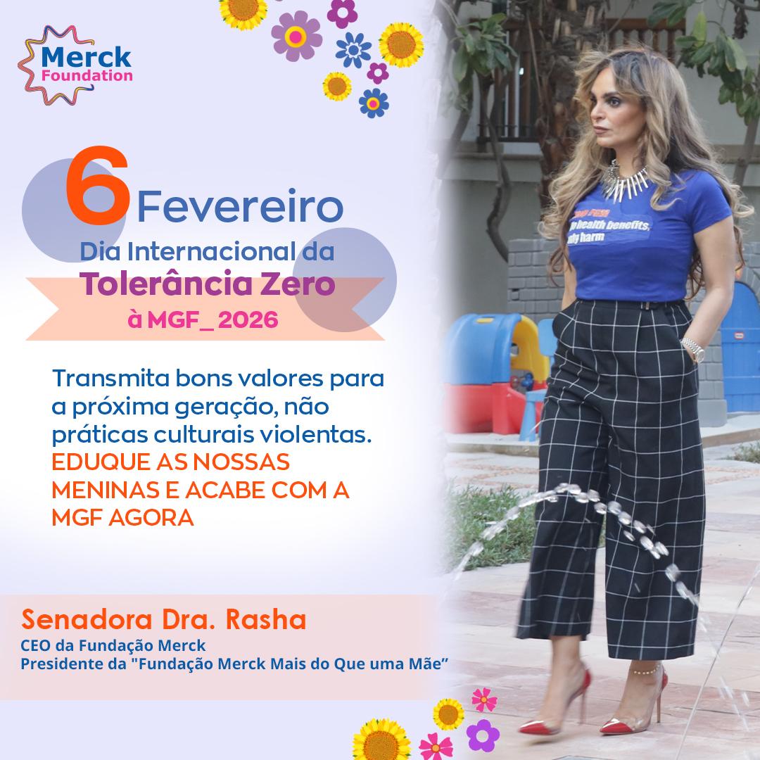Message from Dr. Rasha Kelej, CEO of Merck Foundation on International Day of Zero Tolerance for FGM 2026