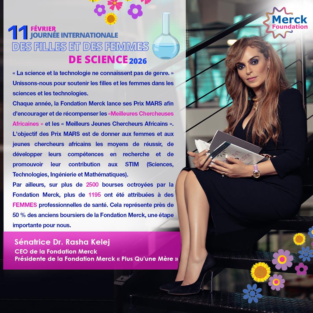 Message from Senator, Dr. Rasha Kelej, CEO of Merck Foundation on International Day of Women and Girls in Science 2026