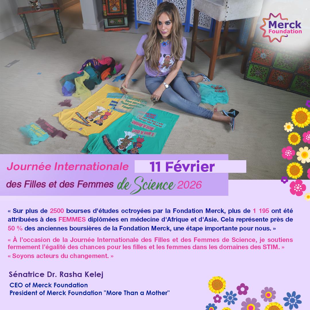 Message from Senator, Dr. Rasha Kelej, CEO of Merck Foundation on International Day of Women and Girls in Science 2026